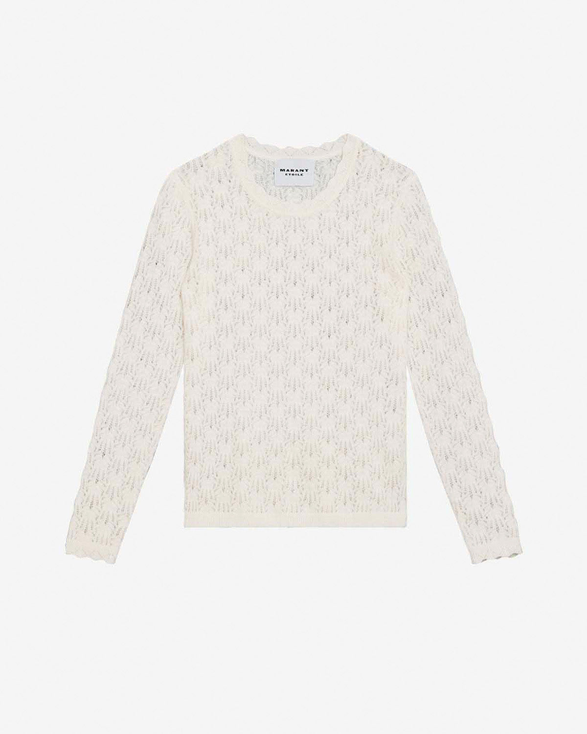 Jersey obeline de punto con encaje - Crudo - Woman - 5
