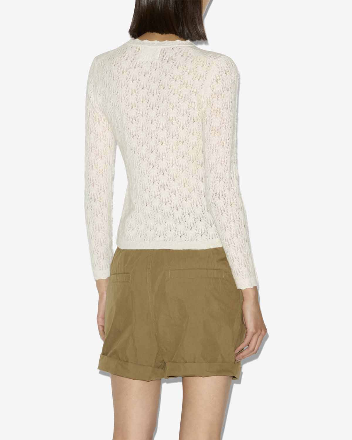Jersey obeline de punto con encaje - Crudo - Woman - 4