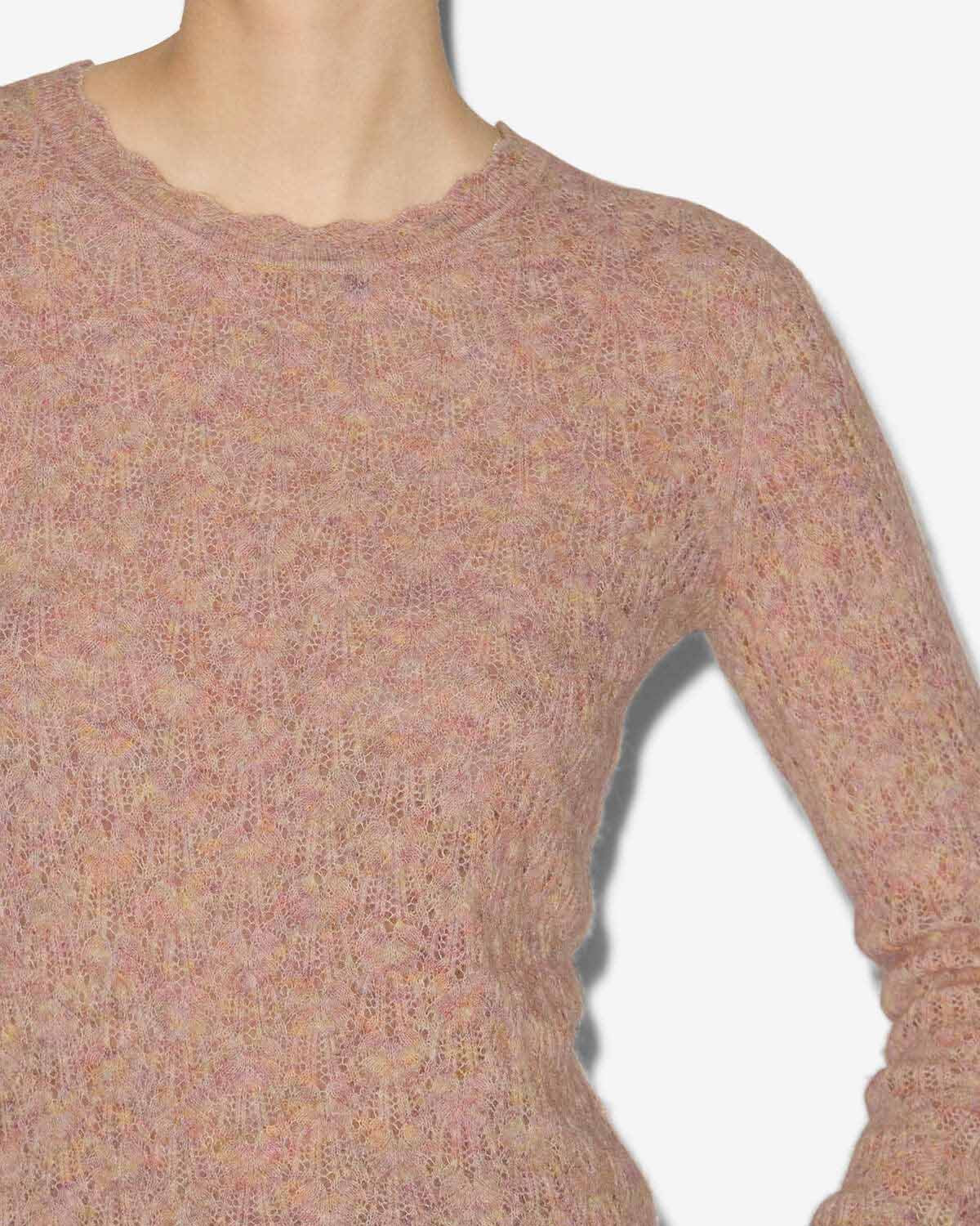 Pull obeline en maille dentelle - Multicolor beige - Woman - 2