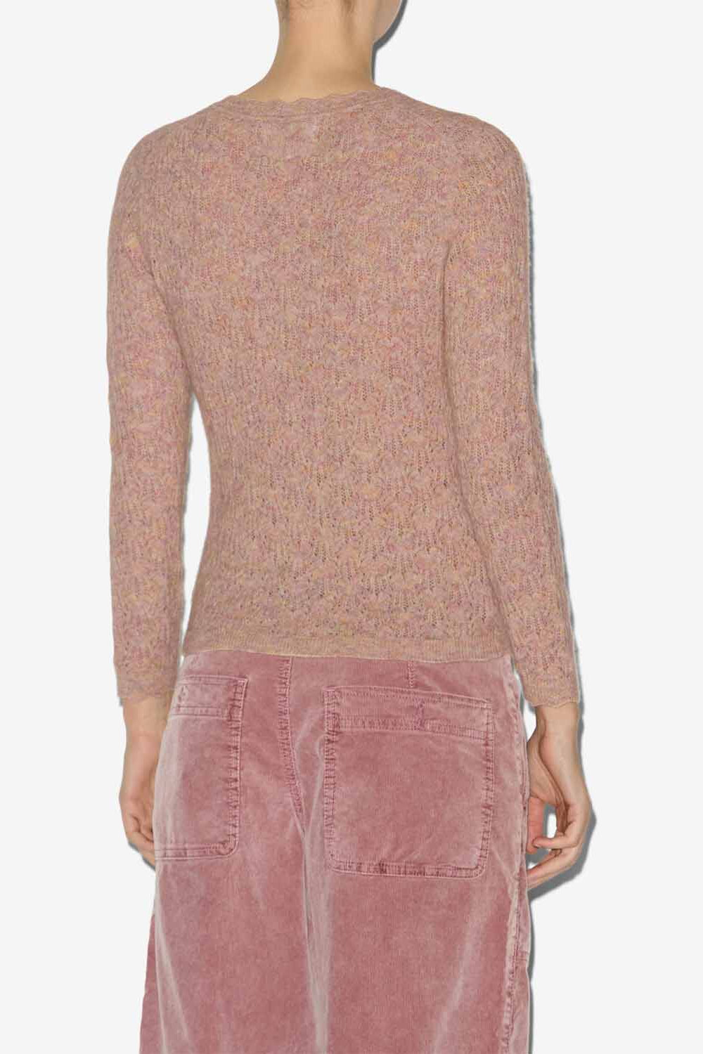 Obeline lace knit sweater - Multicolor beige - Woman - 5