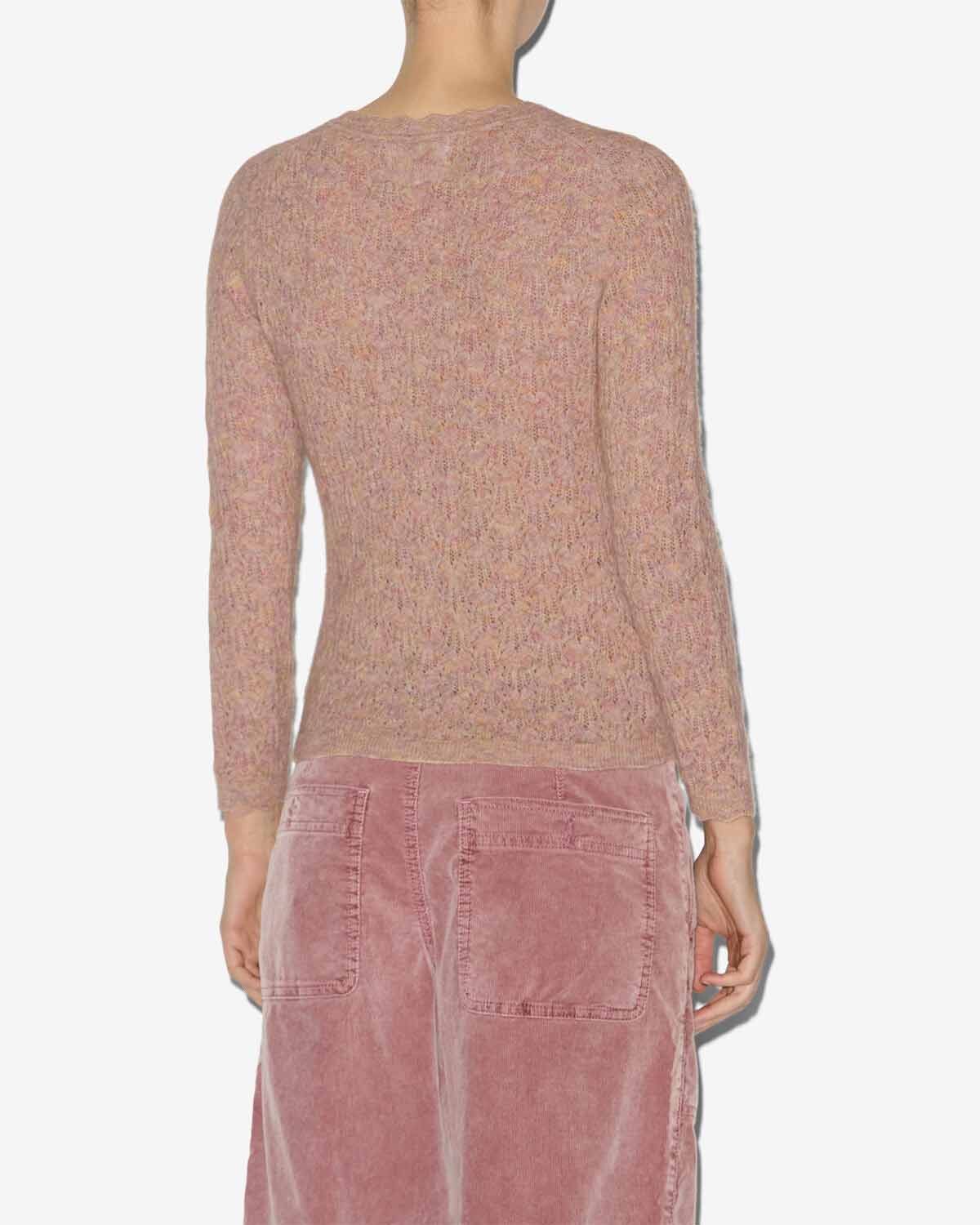 Pull obeline en maille dentelle - Multicolor beige - Woman - 4