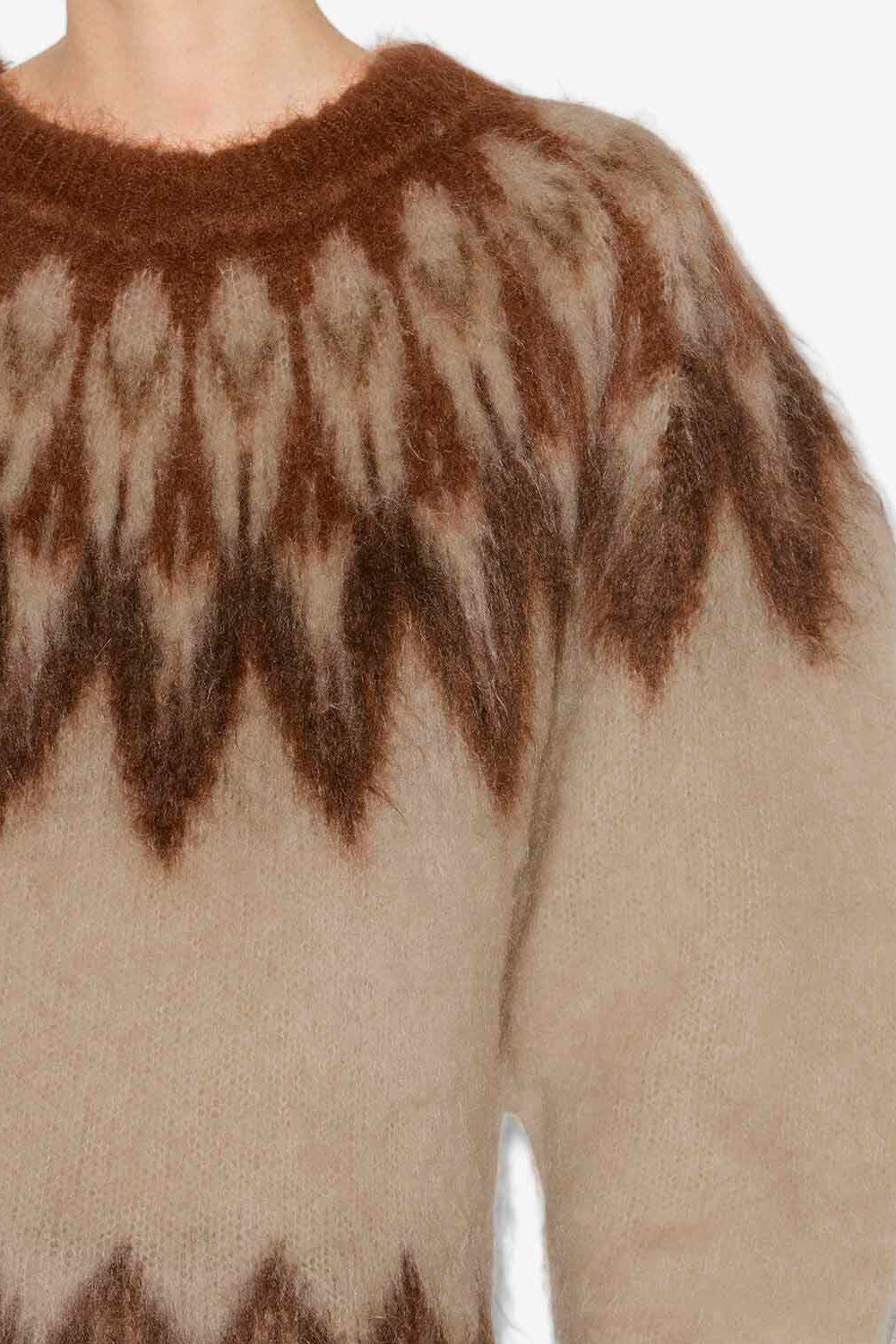 Pullover natania aus mohair mit „fair isle“-muster - Orange - Woman - 3