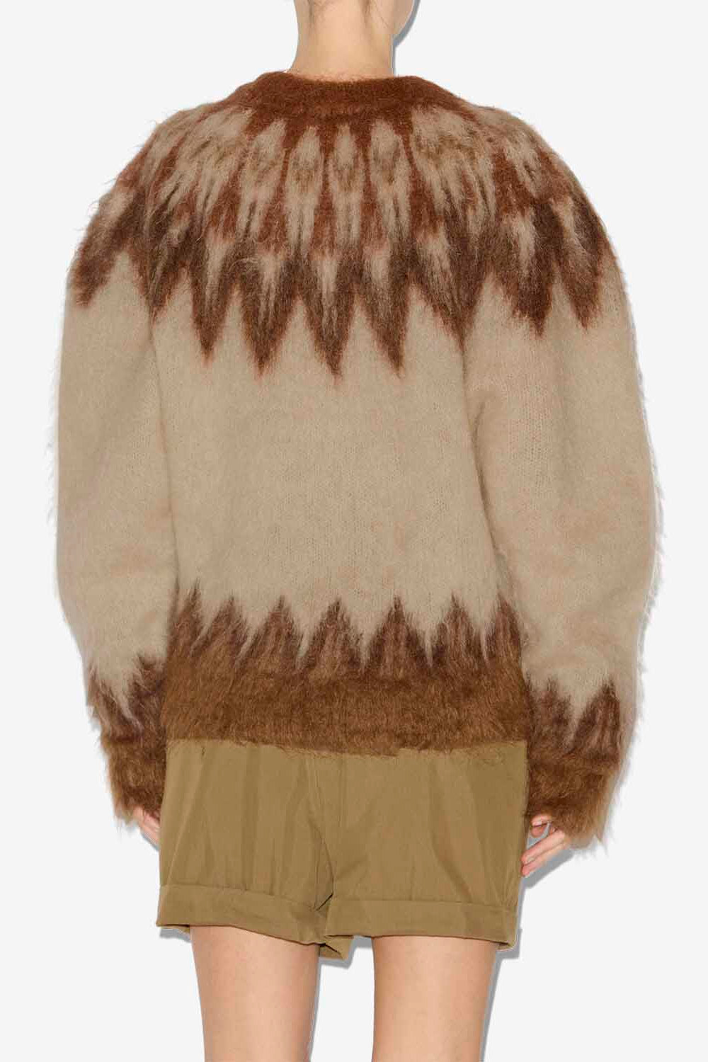 Pullover natania aus mohair mit „fair isle“-muster - Orange - Woman - 5