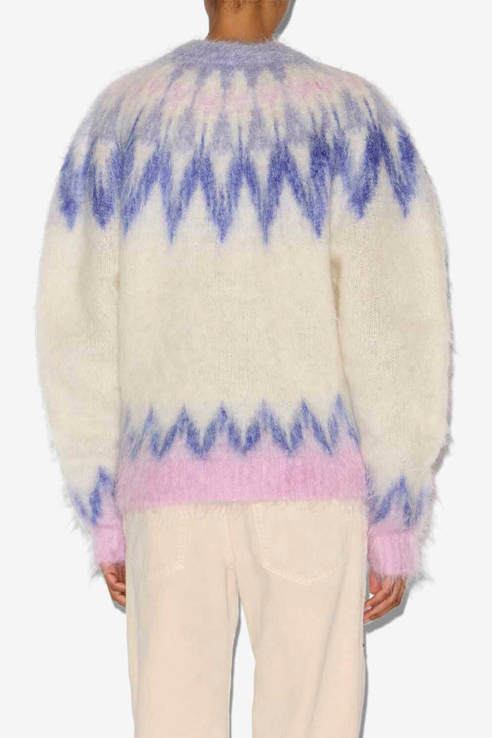 Pullover natania aus mohair mit „fair isle“-muster - Blau - Woman - 5