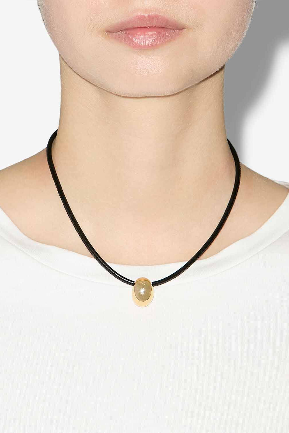 Girocollo new crescent con perle - Nero - Woman - 2