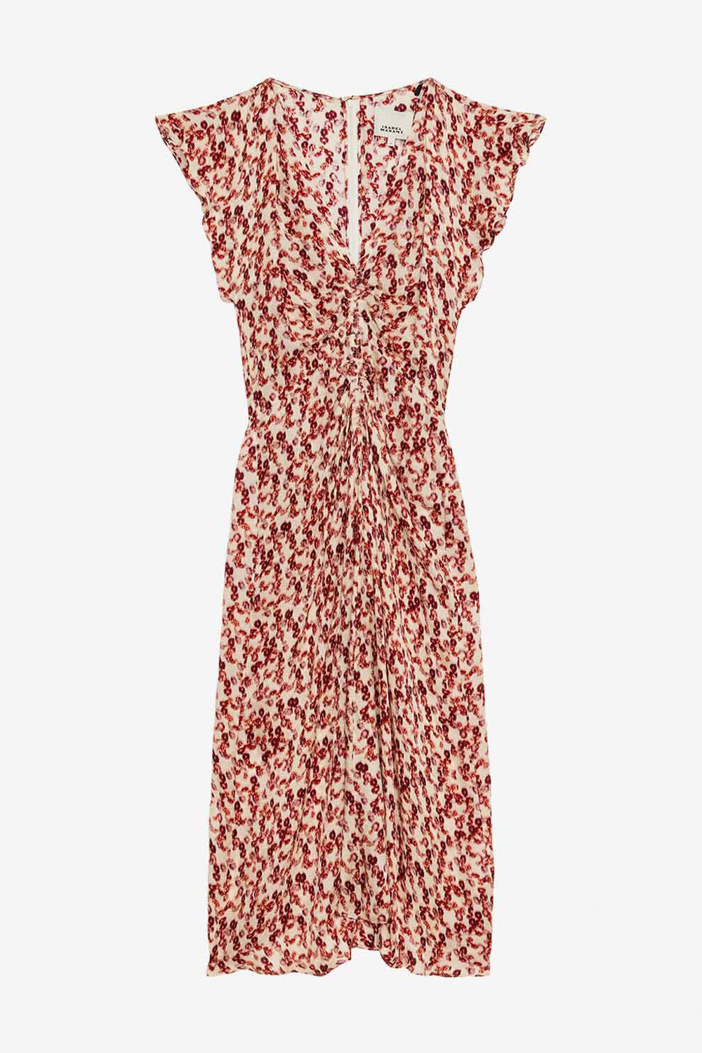 Lyndsay patterned jacquard midi dress - Garnet - Woman - 1