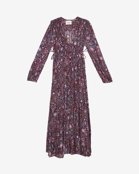 ISABEL MARANT｜DRESSES (OHARA (RO0588FA B3L04E 02DG)) Isabel Marant Etoile Robe Ohara – Bleu Nuit