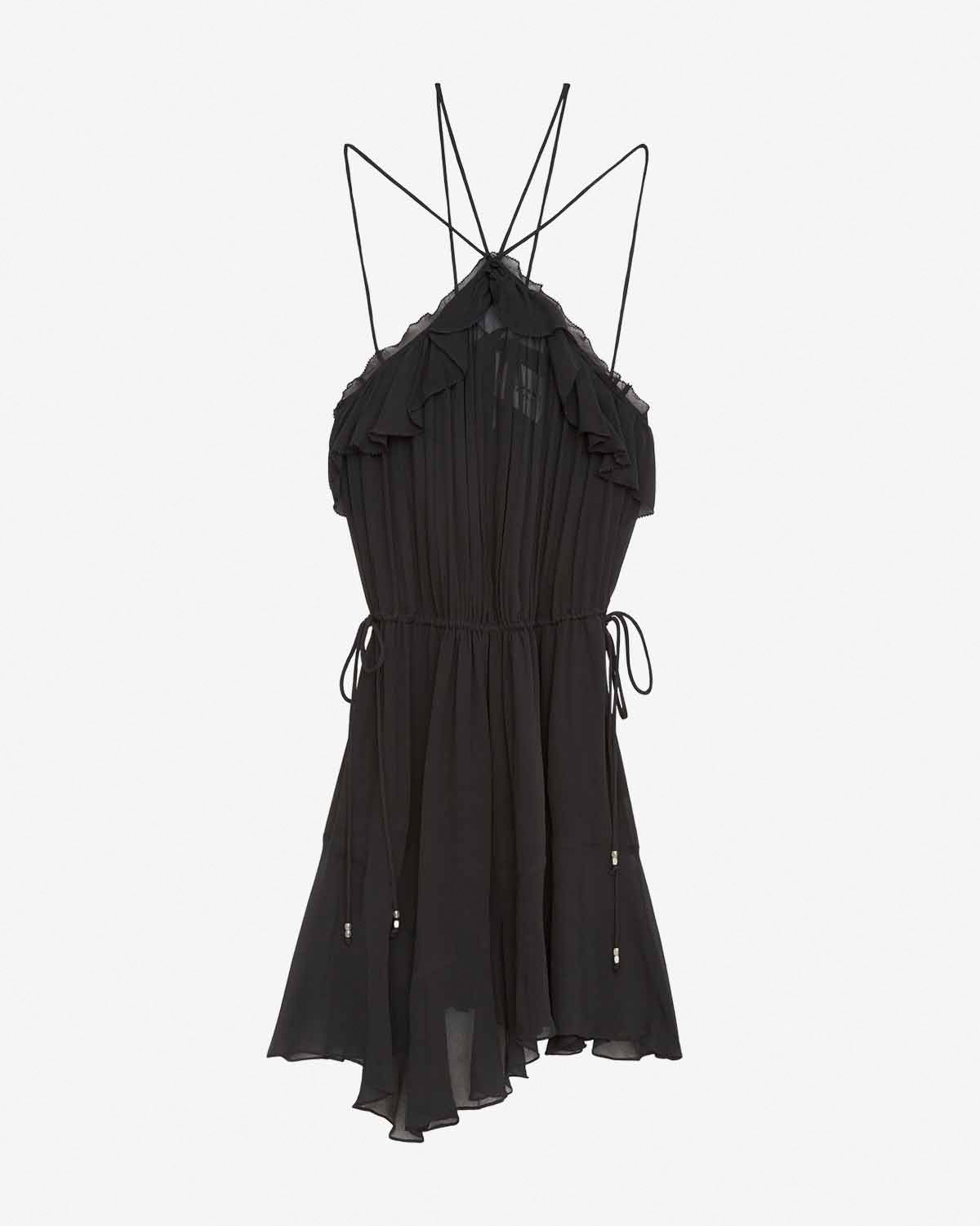 Vestido corto de crepé betty - Negro - Woman - 5