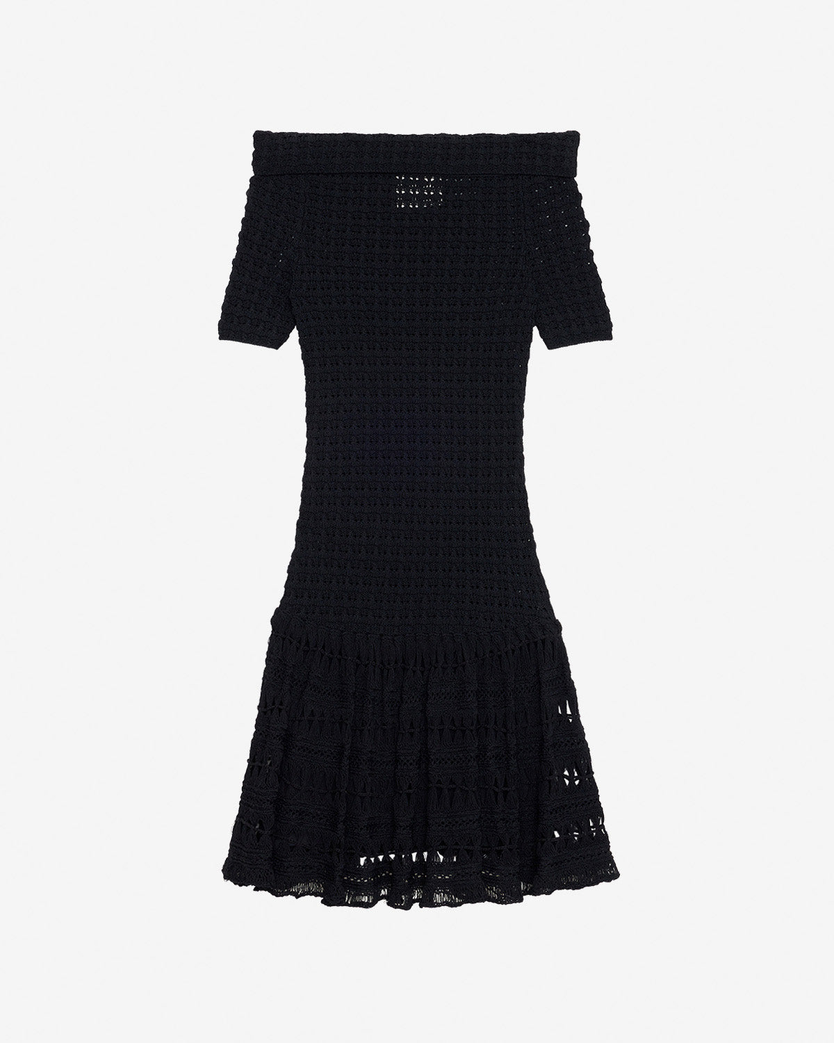 Vestido corto charlotte de crochet - Negro - Woman - 5