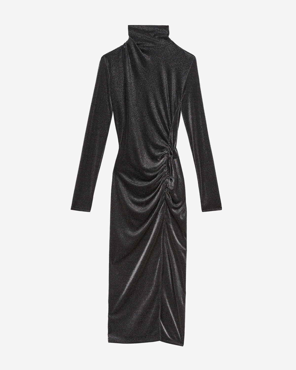 Robe longue en lurex jenisa - Gun metal - Woman - 4