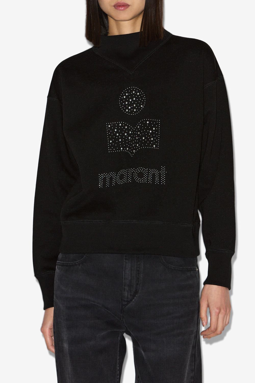 Felpa moby in cotone felpato - Nero - Woman - 4