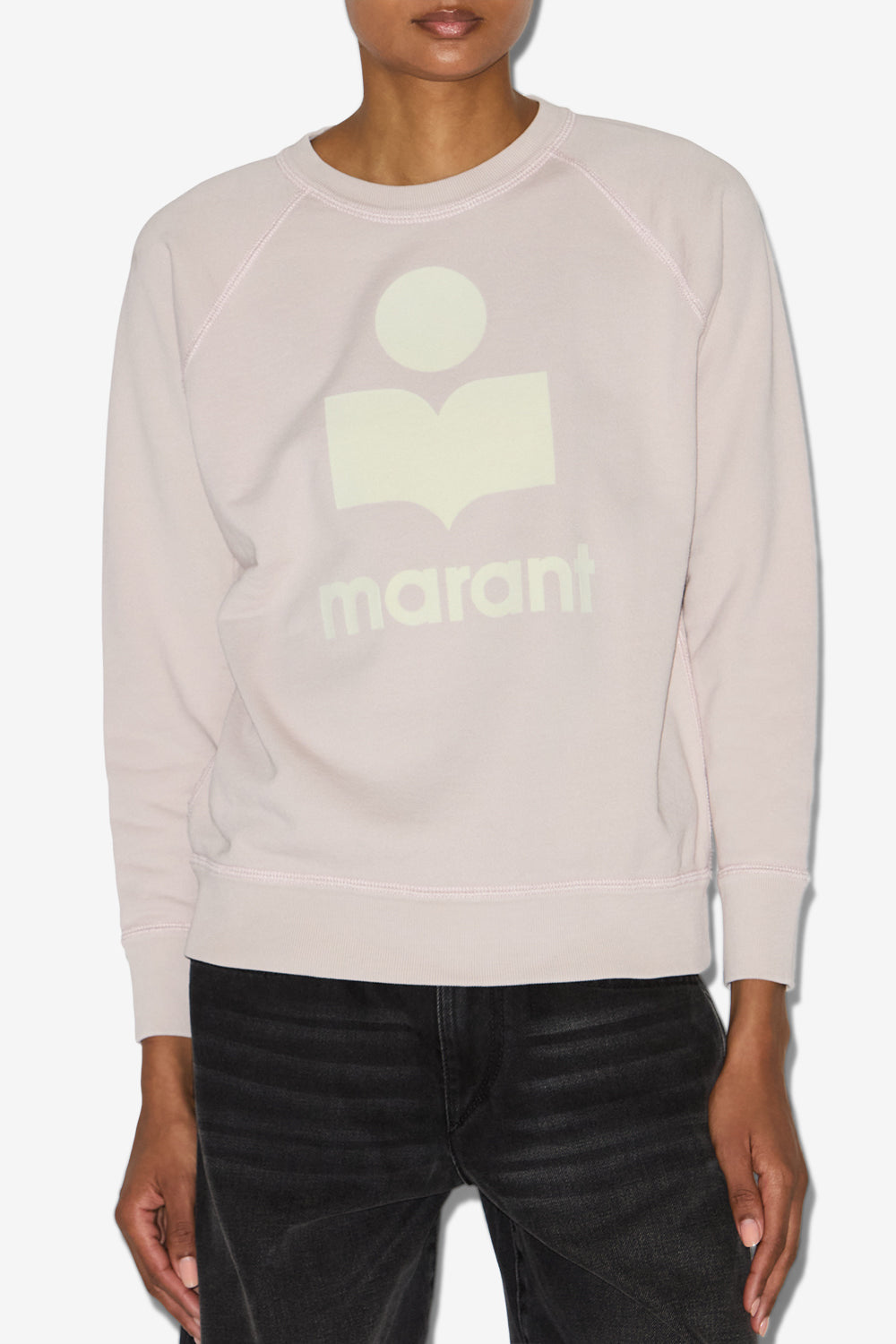 Sudadera millyny de algodón con logotipo - Light pink-ecru - Woman - 4