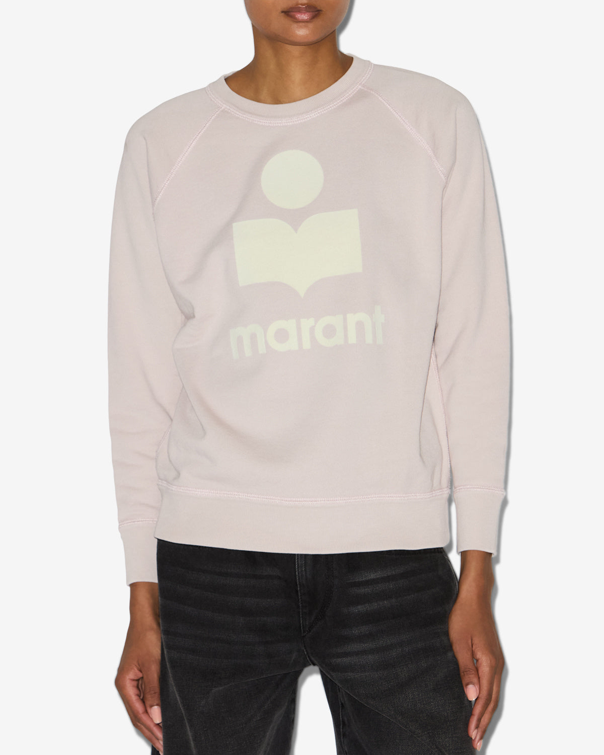 Felpa millyny in cotone con logo - Light pink-ecru - Woman - 3