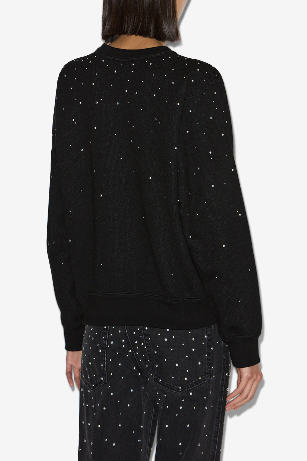 Felpa riseda con borchie - Nero - Woman - 5