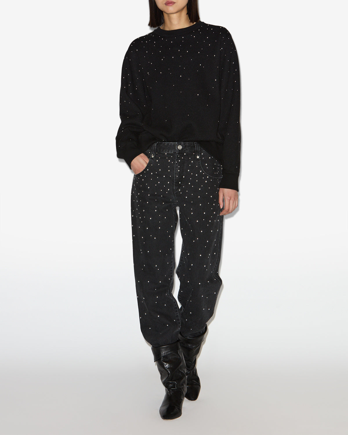 Sweatshirt riseda Woman Noir 4