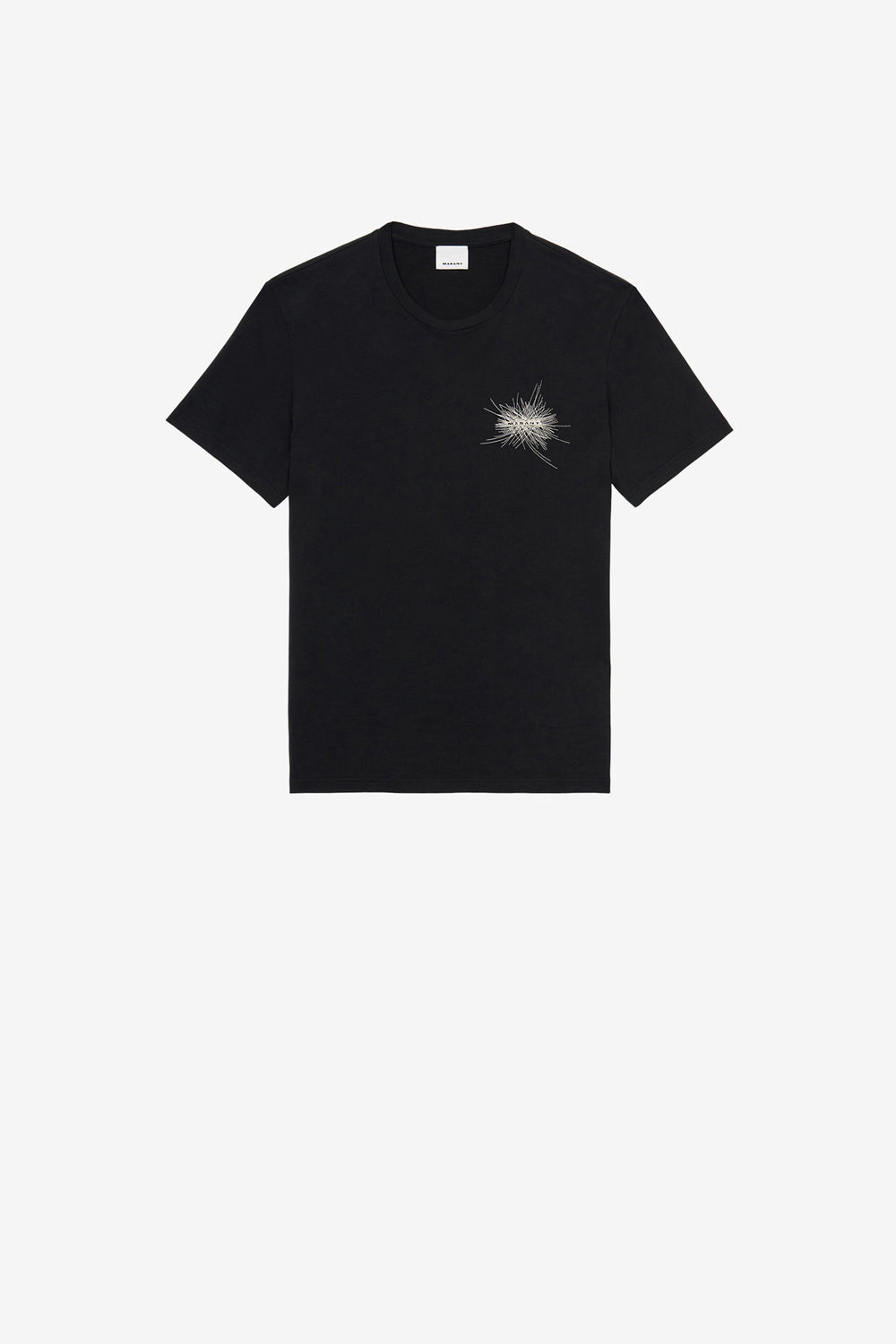 T-shirt honore à logo brodé - Noir - Man - 1