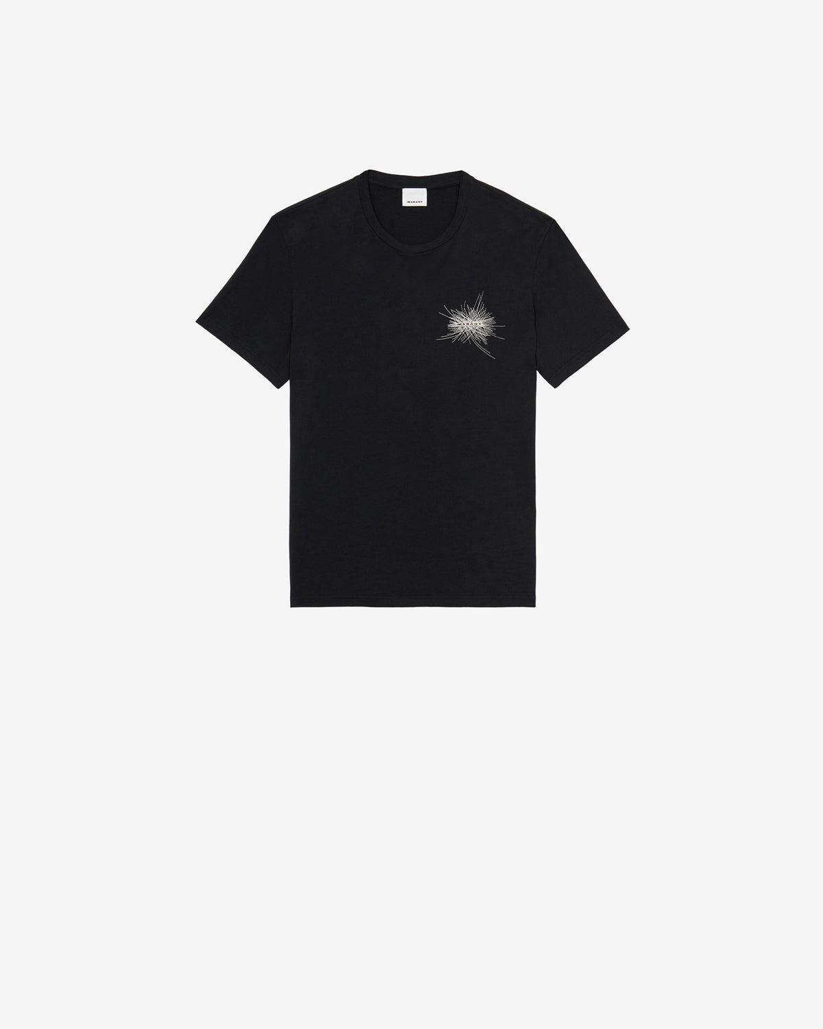 T-shirt honore con logo ricamato - Nero - Man - 5
