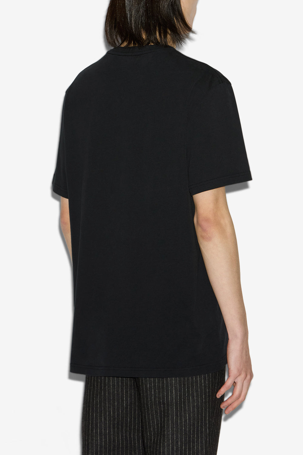T-shirt honore à logo brodé - Noir - Man - 5