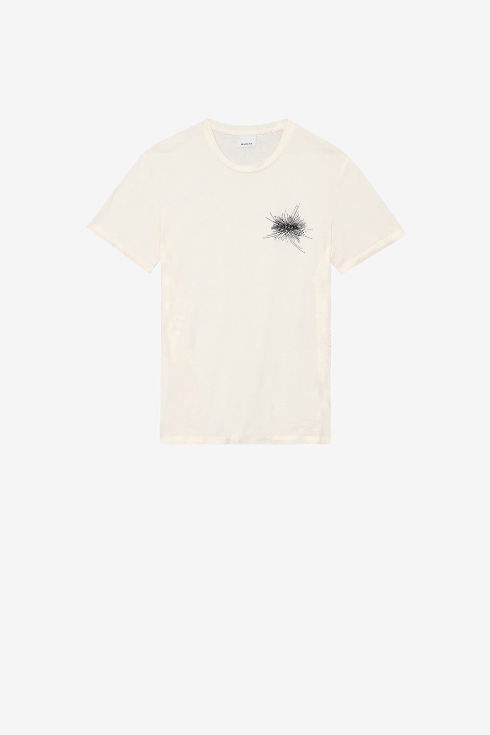 T-shirt honore à logo brodé - Écru - Man - 1