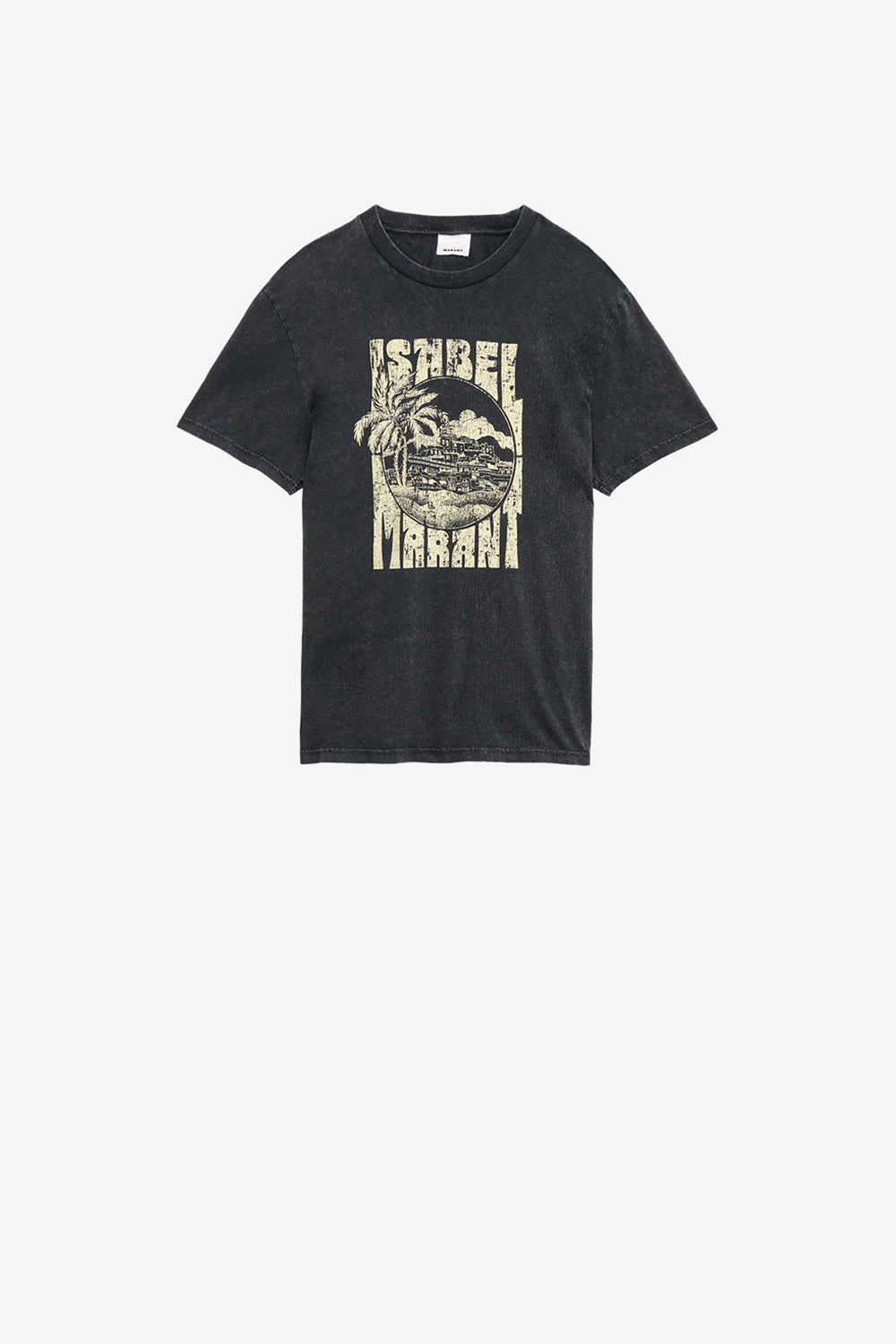 T-shirt honore à logo imprimé - Noir délavé - Man - 1
