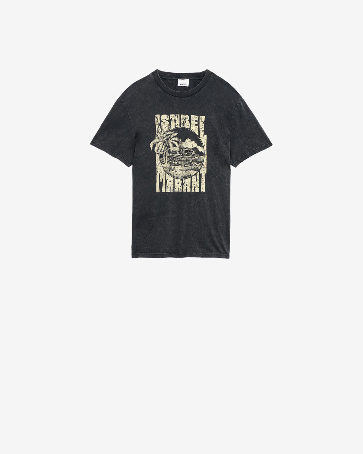 T-shirt honore à logo imprimé - Noir délavé - Man - 5