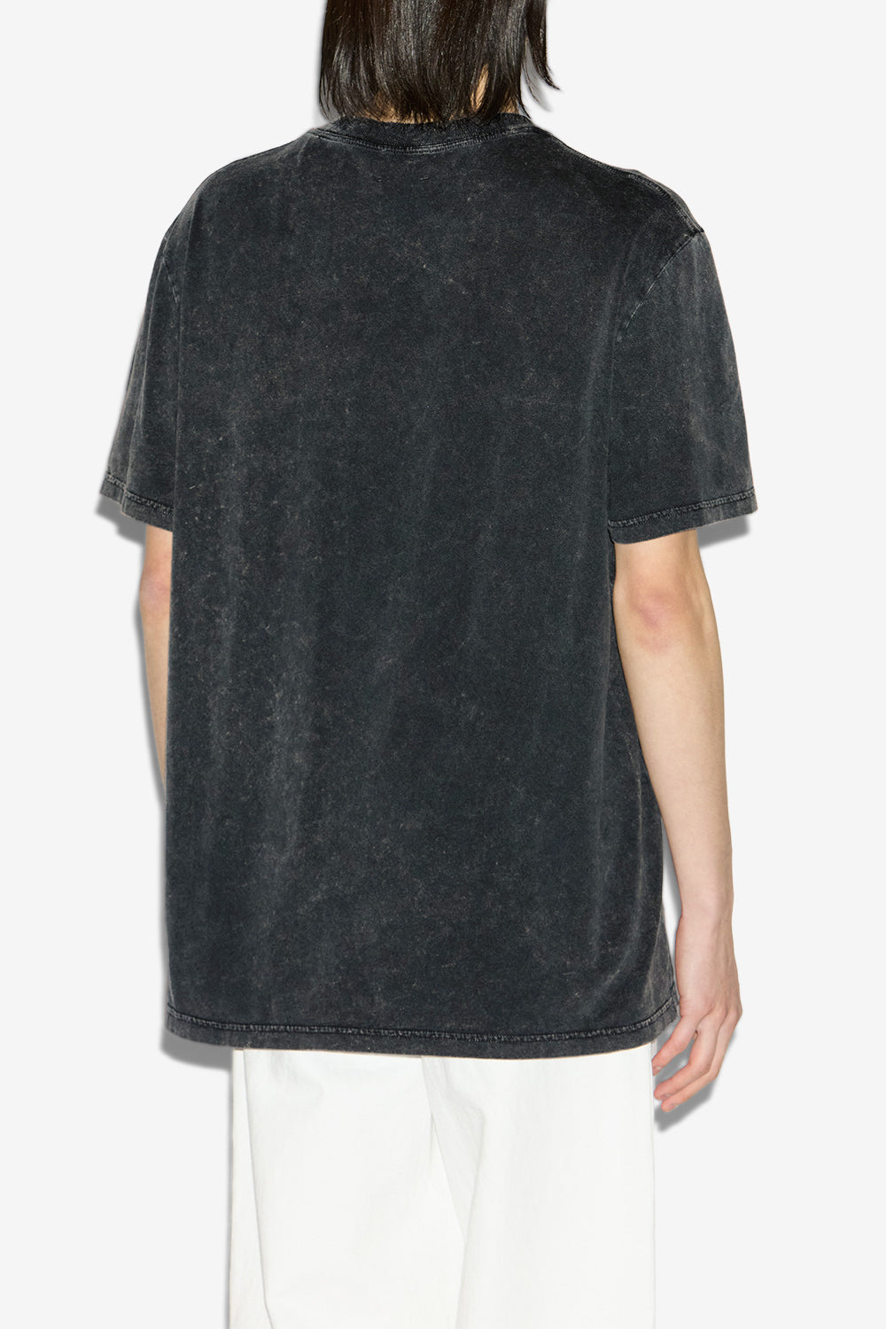 T-shirt honore à logo imprimé - Noir délavé - Man - 5