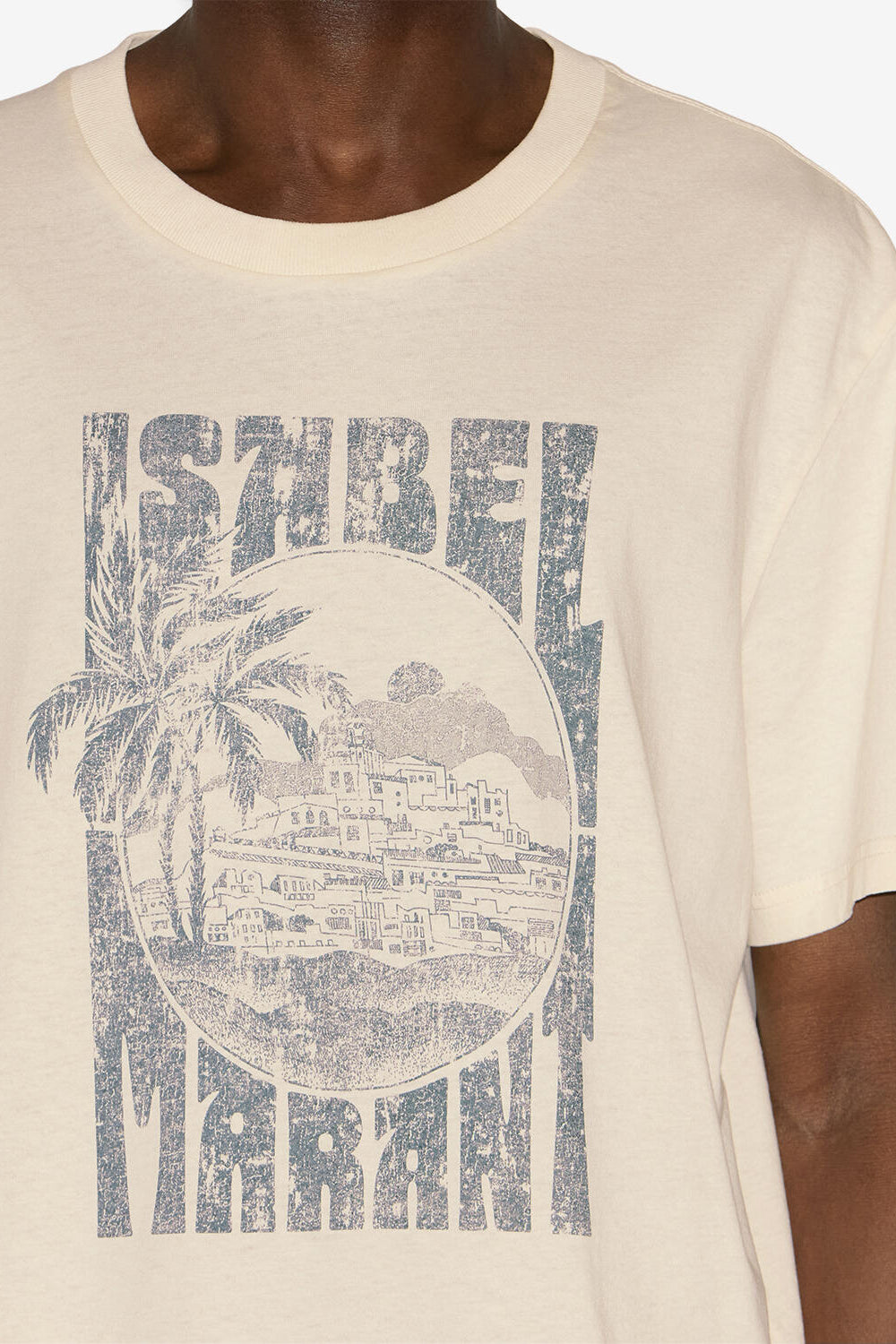 T-shirt honore à logo imprimé - Écru - Man - 3