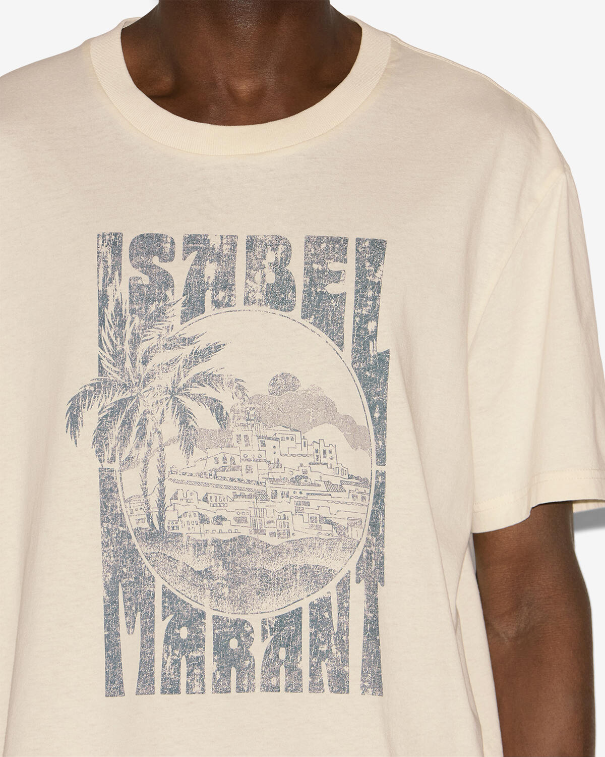 T-shirt honore mit bedrucktem logo - Naturfarben - Man - 2