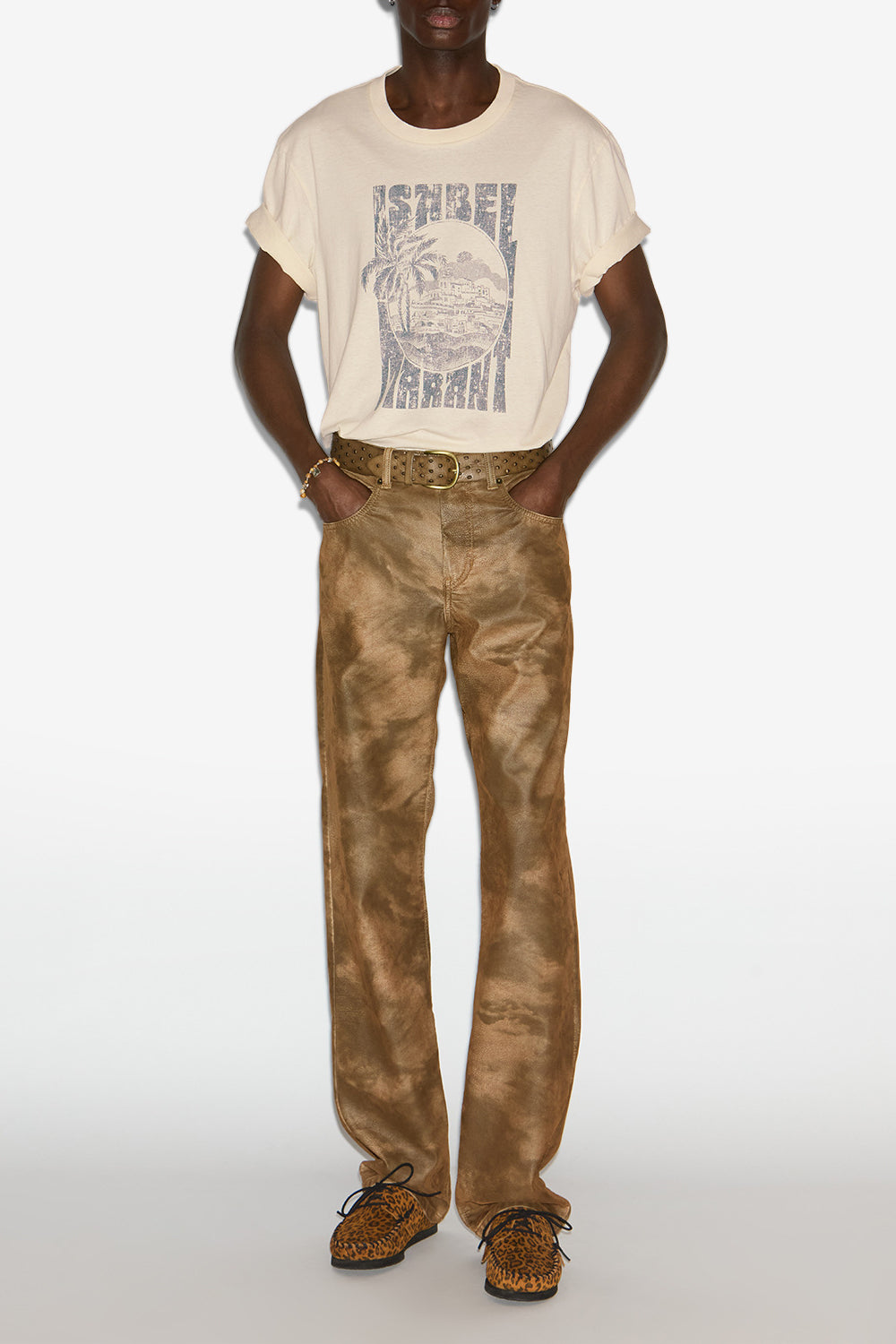 T-shirt honore à logo imprimé - Écru - Man - 2