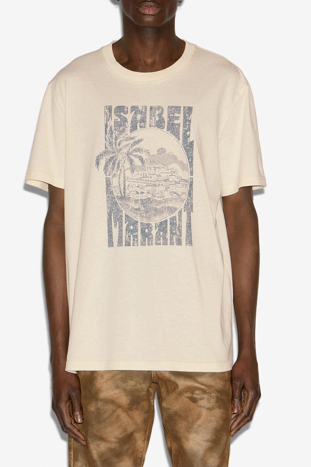 T-shirt honore à logo imprimé - Écru - Man - 4