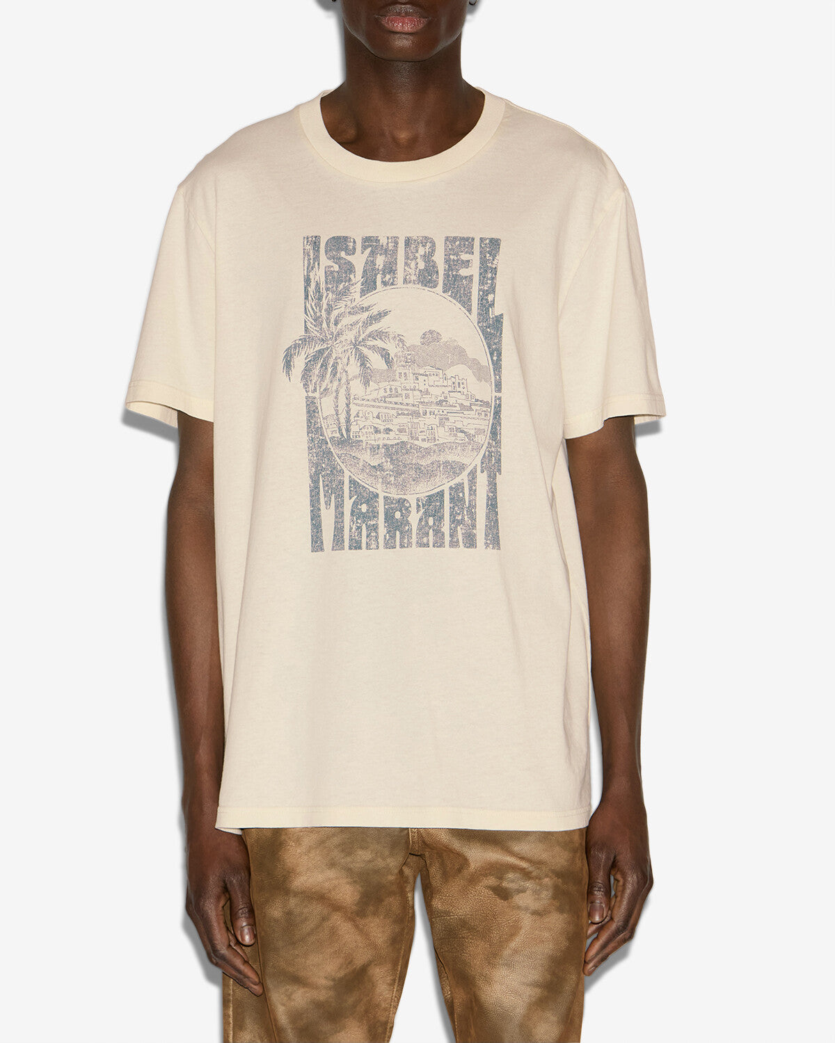 T-shirt honore mit bedrucktem logo - Naturfarben - Man - 3