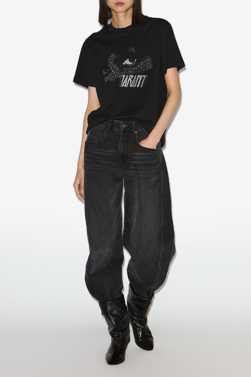 T-shirt zoeline con stampa - Nero - Woman - 2