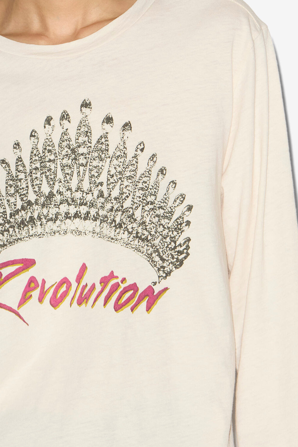 Martine printed long-sleeve t-shirt - Ecru - Woman - 3