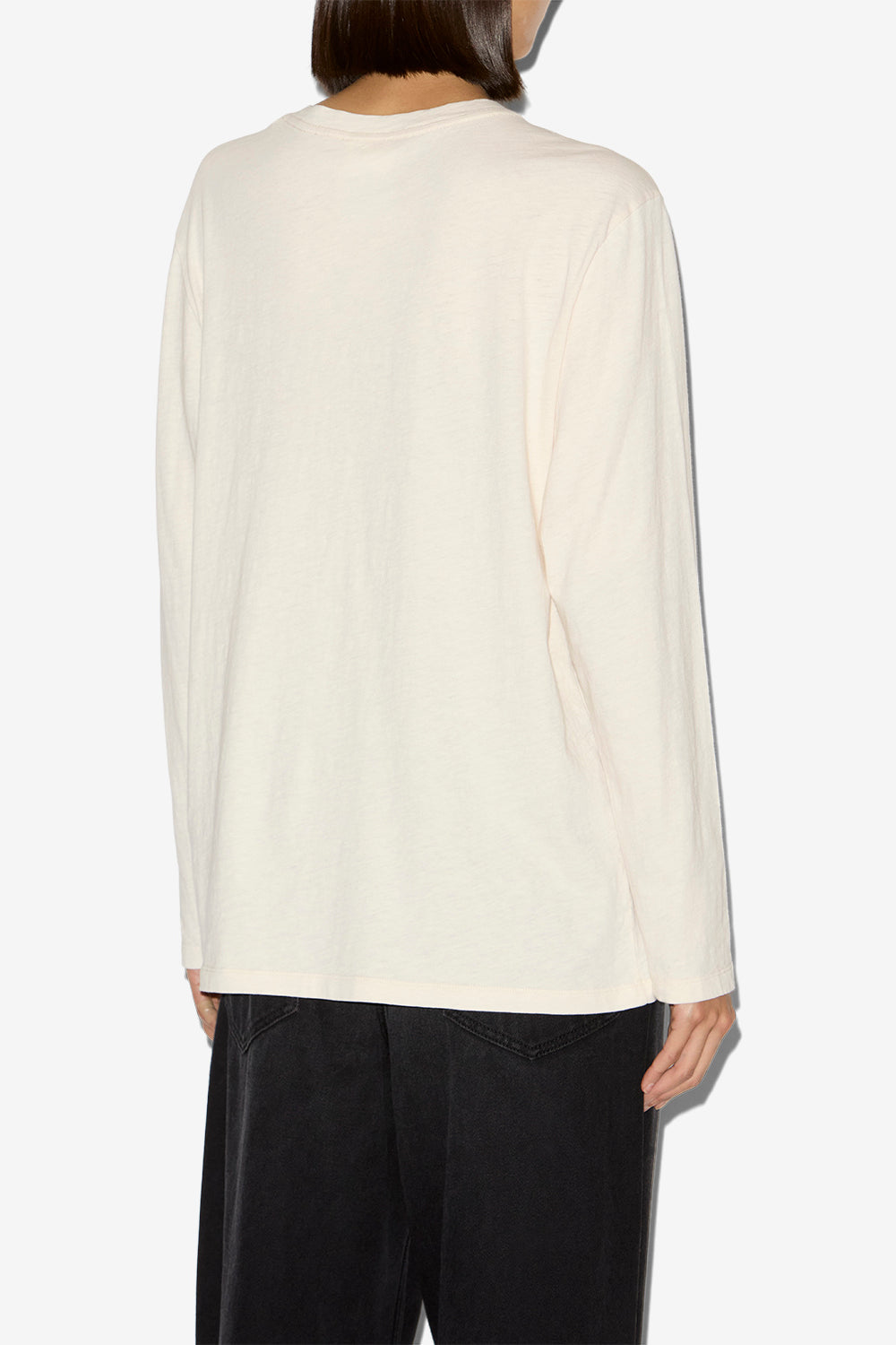 Martine printed long-sleeve t-shirt - Ecru - Woman - 5