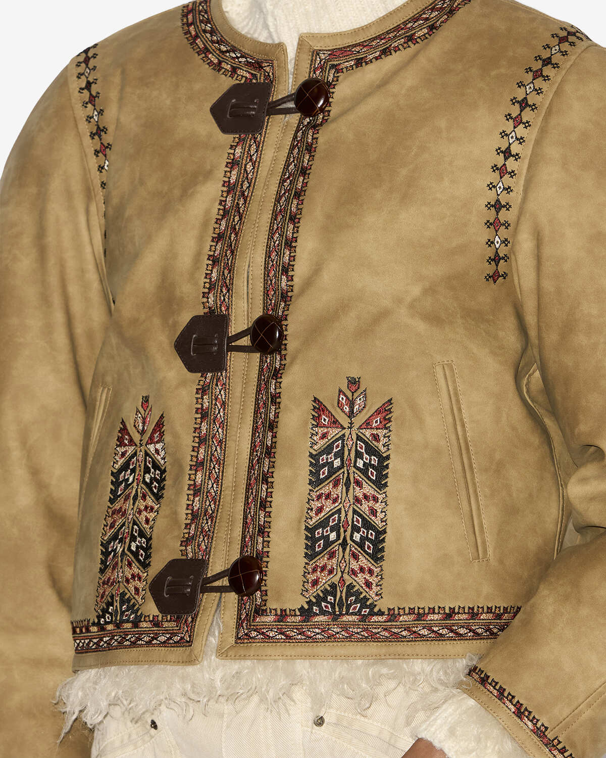 Wendejacke in lammfelloptik - Taupe - Woman - 2