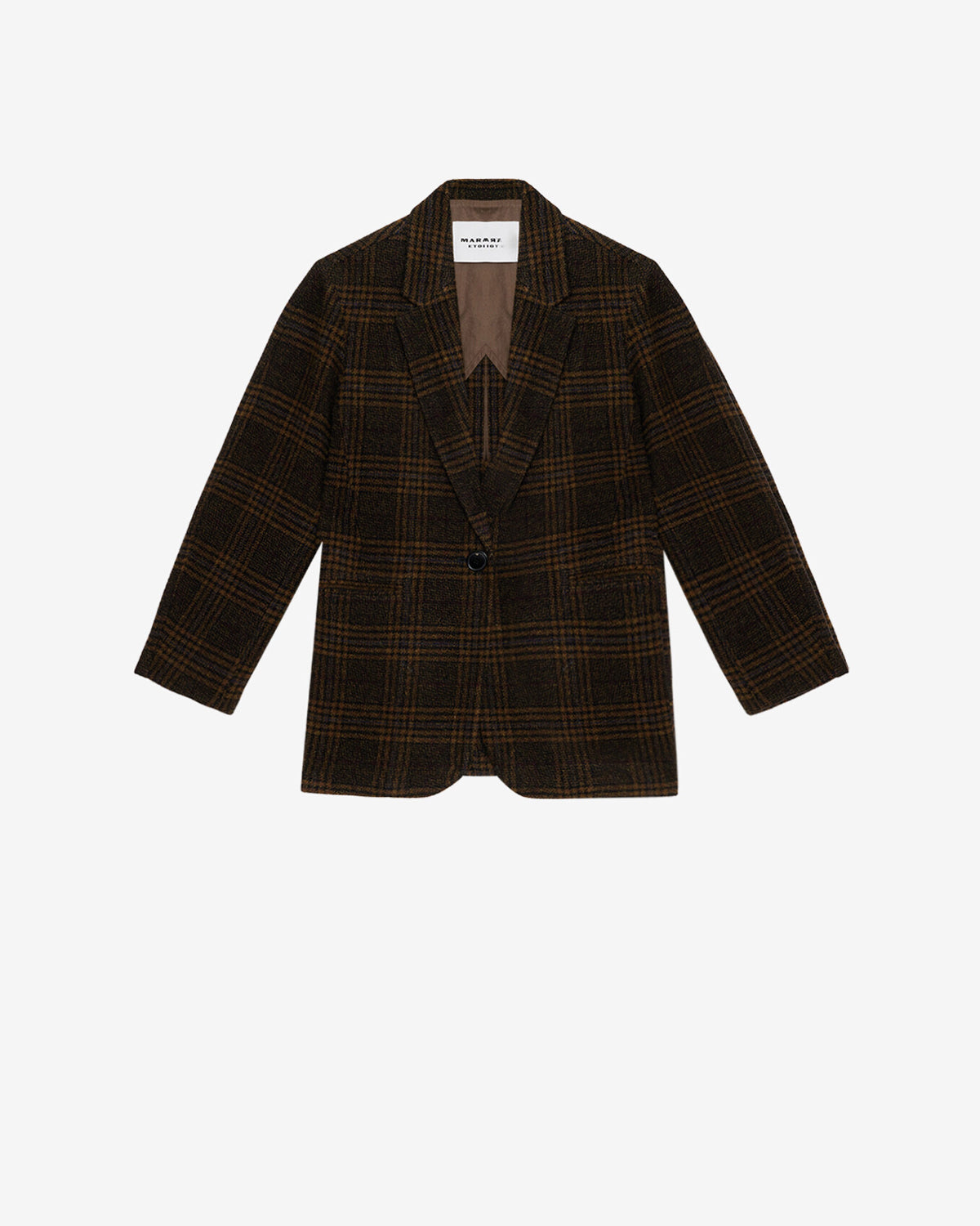 Chaqueta sastre gesina de cuadros - Caqui - Woman - 5