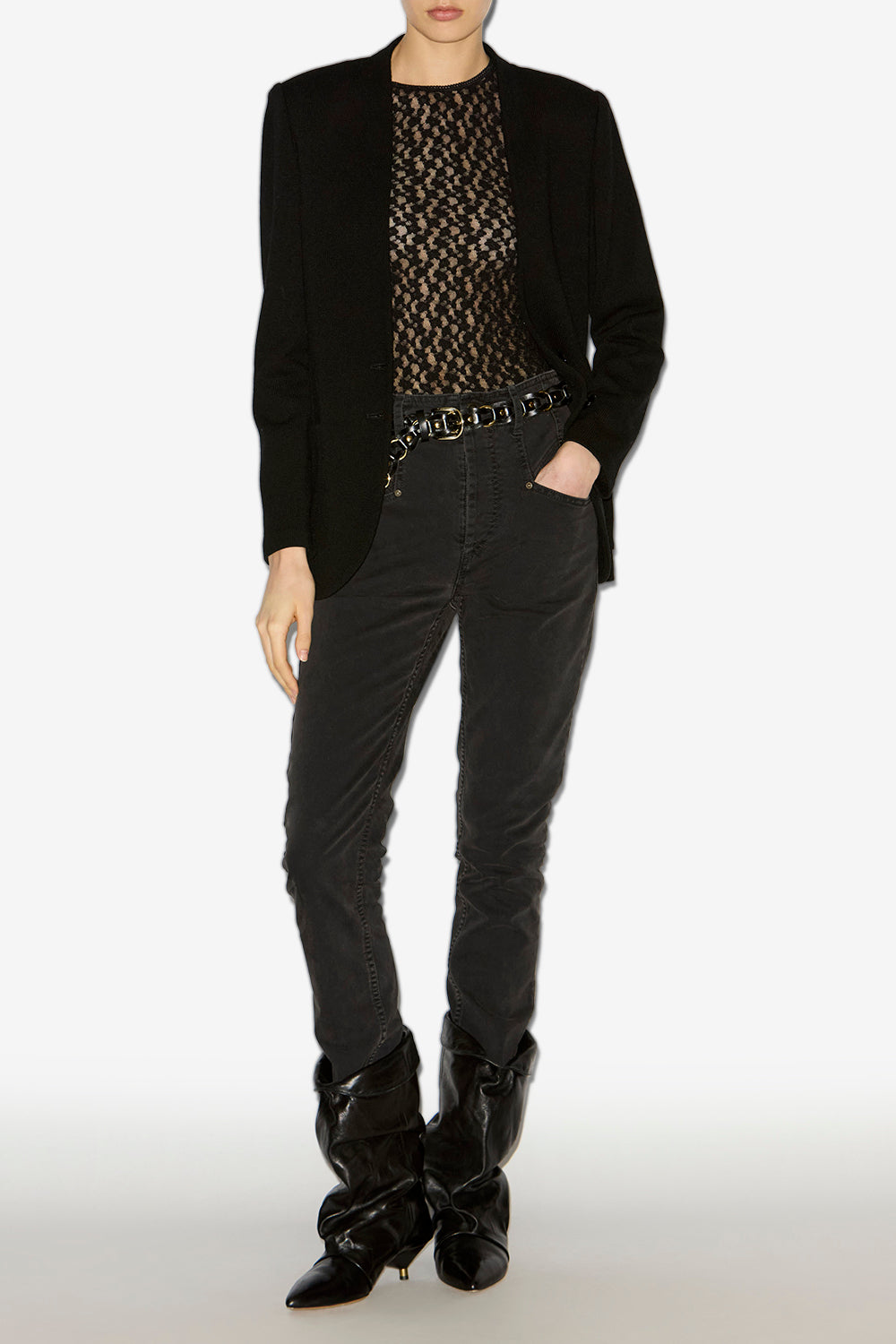 Chaqueta de traje olivia de punto - Negro - Woman - 2