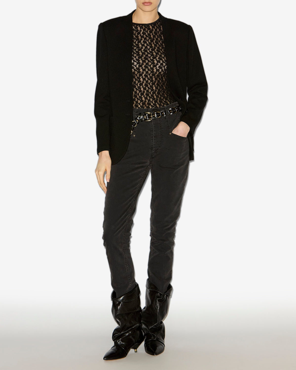 Chaqueta de traje olivia de punto - Negro - Woman - 1