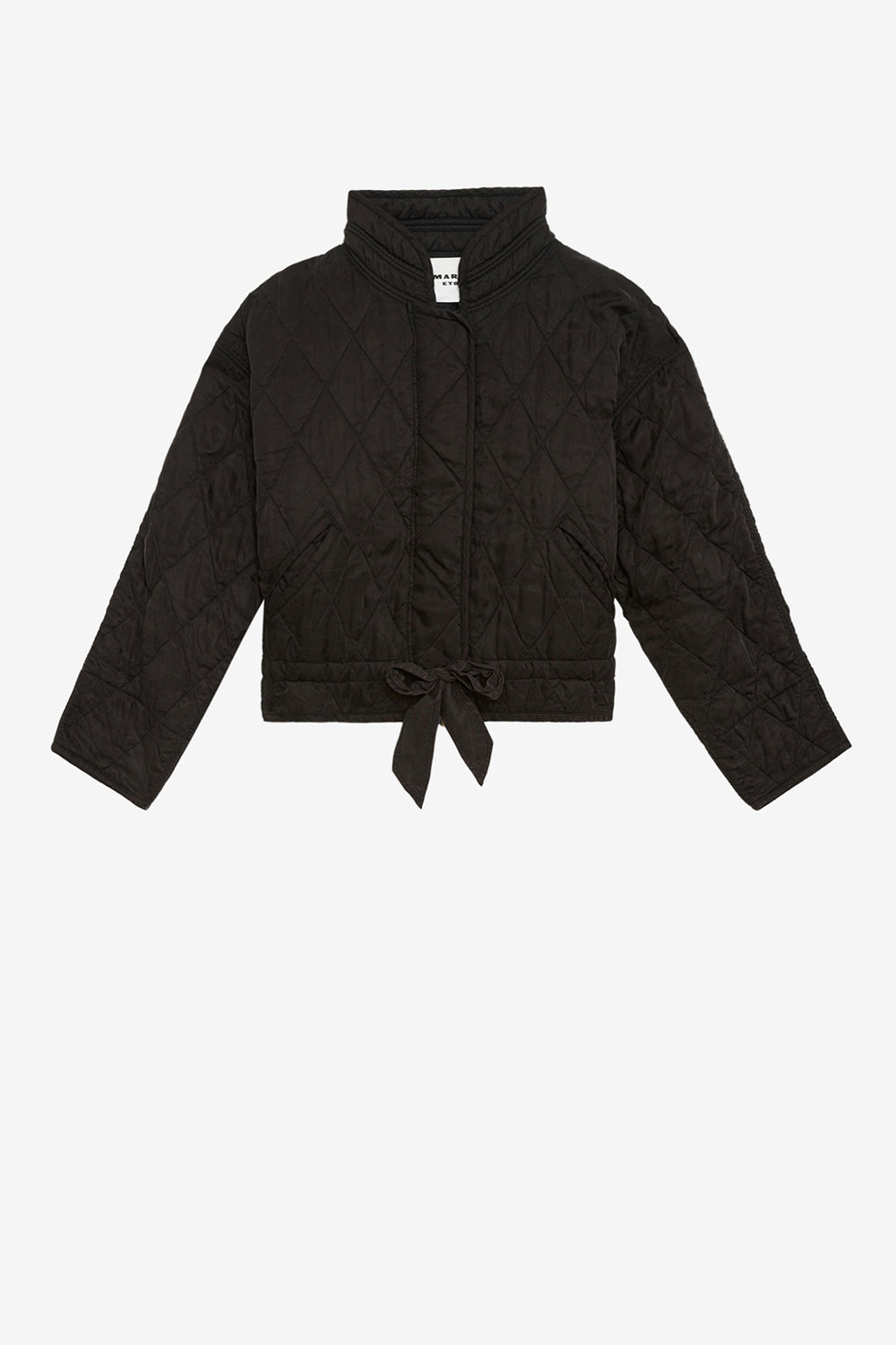 Chaqueta zakiane de satén acolchado - Negro lavado - Woman - 1