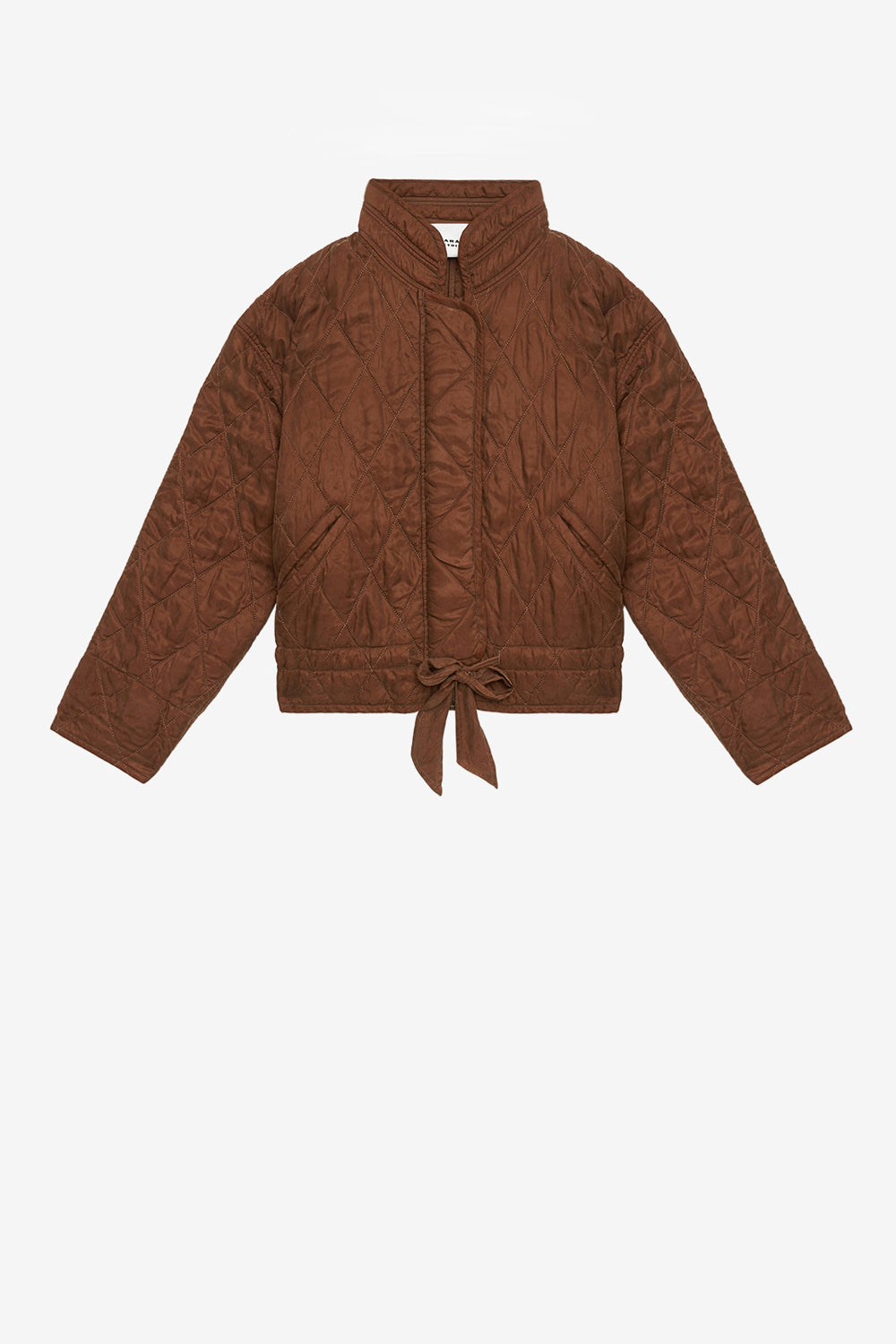 Chaqueta zakiane de satén acolchado - Tabacco - Woman - 1