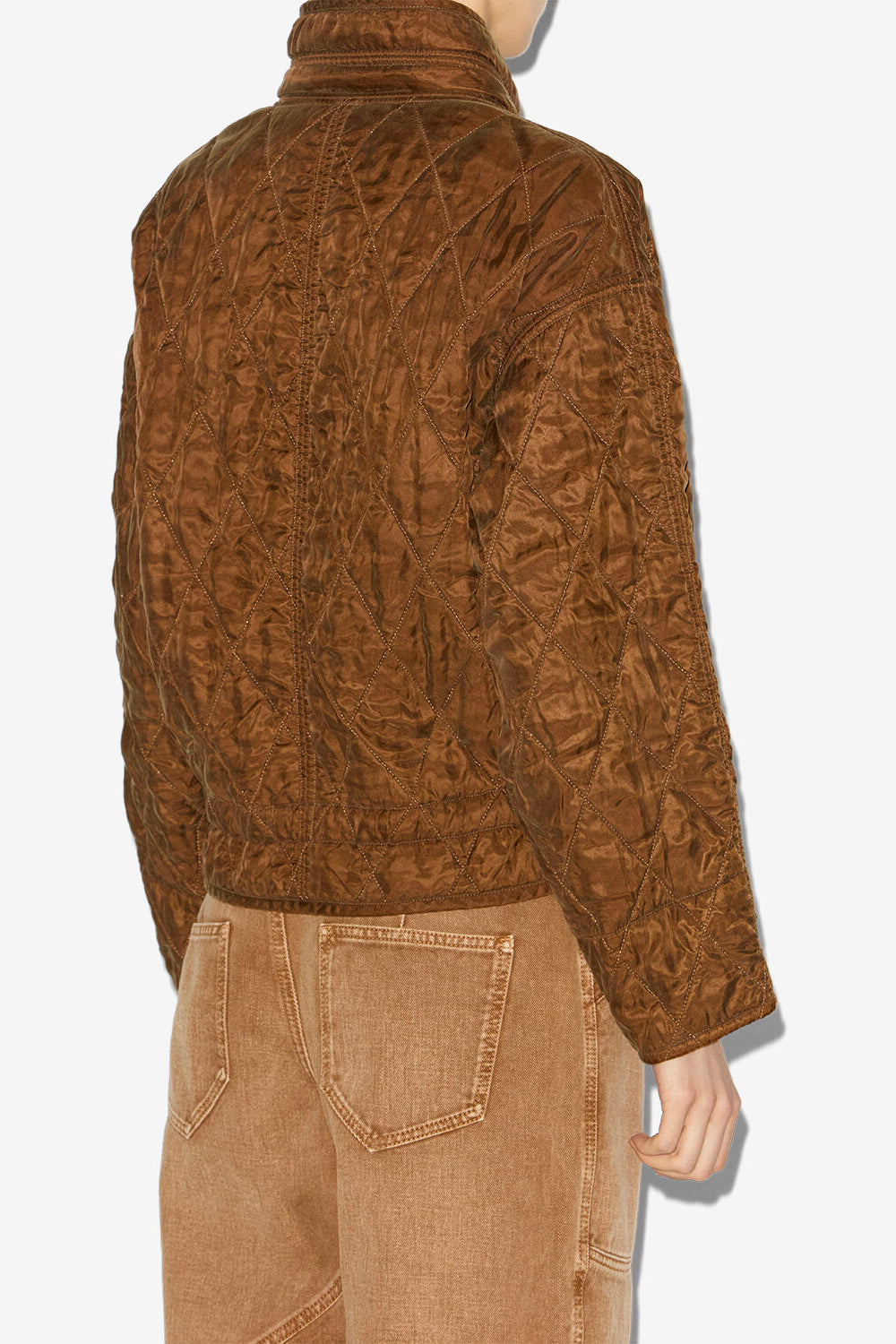 Chaqueta zakiane de satén acolchado - Tabacco - Woman - 5