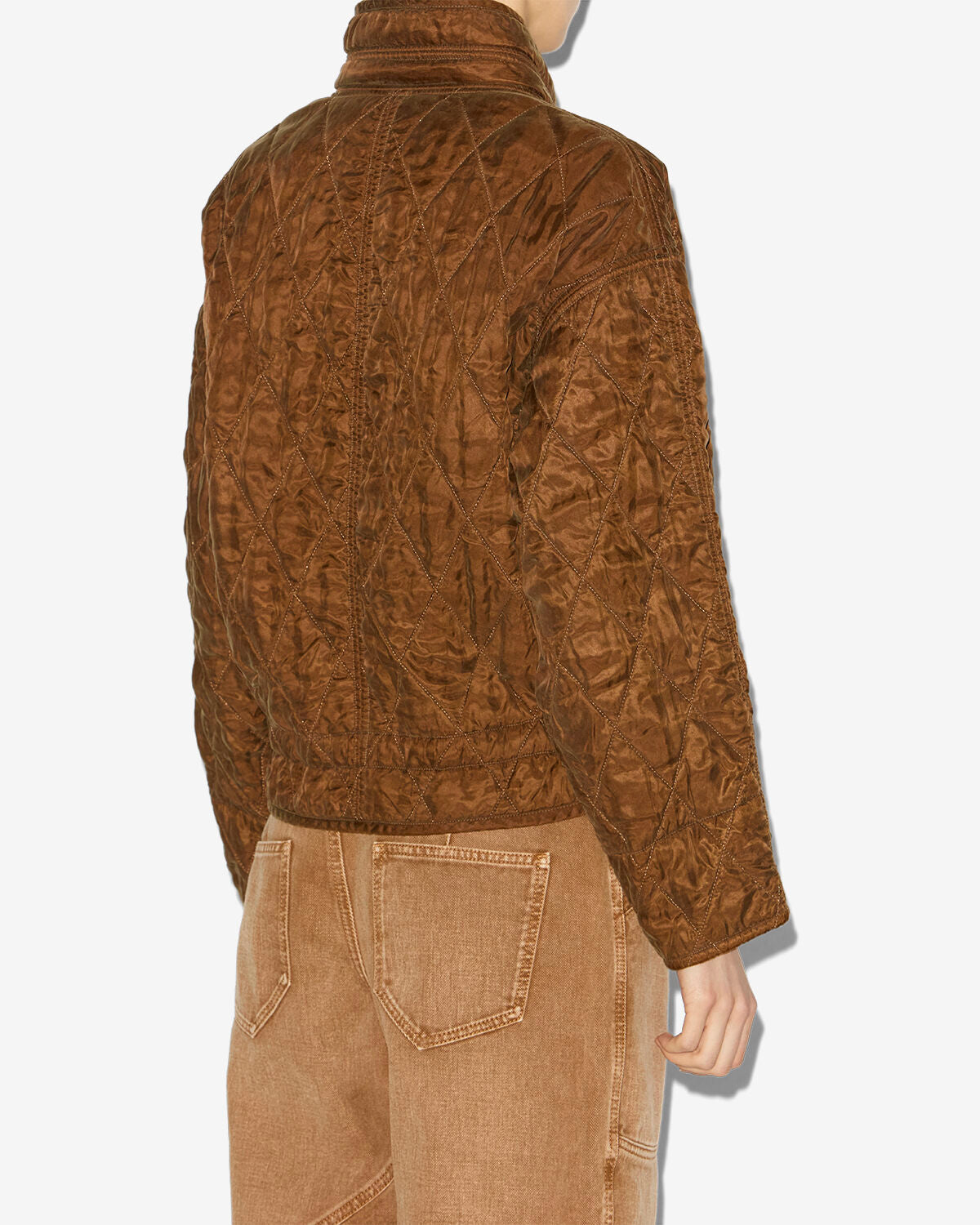 Chaqueta zakiane de satén acolchado - Tabacco - Woman - 4