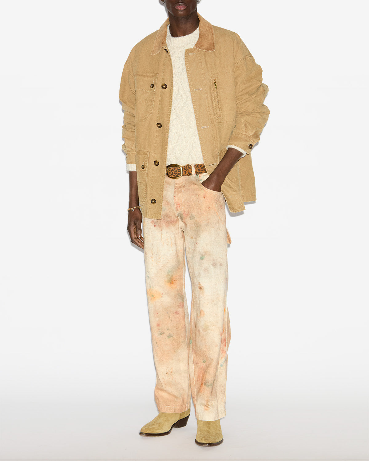Travis cotton workwear jacket - Bronze - Man - 1