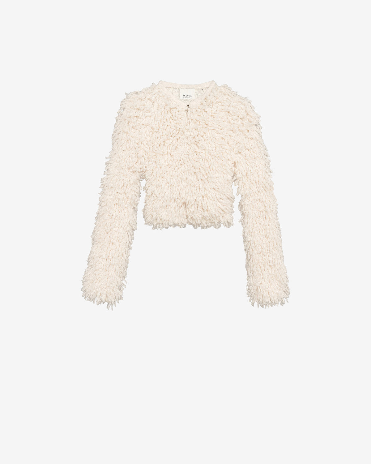Fedra fur style wool jacket - Ecru - Woman - 5