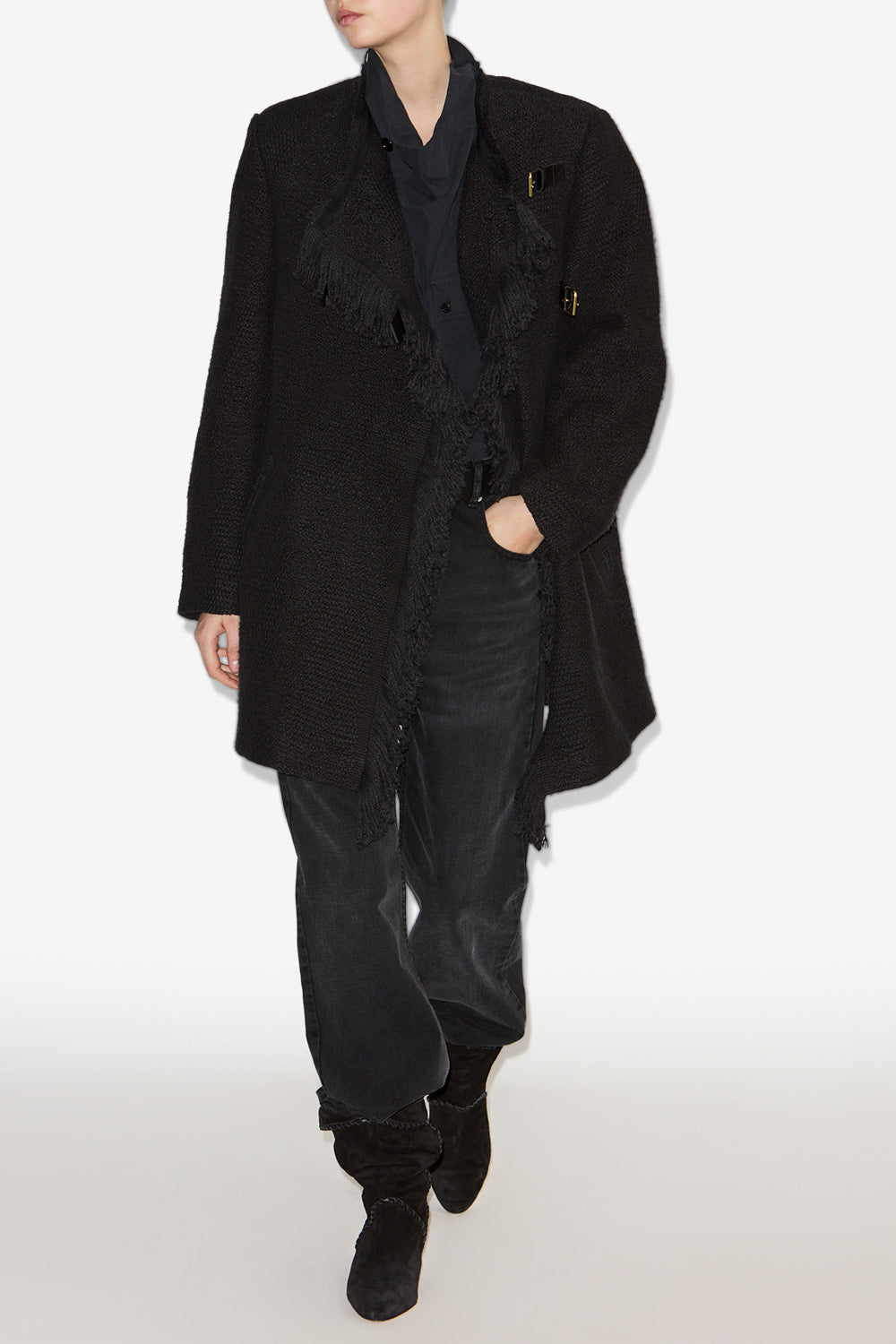 Garmia cotton and linen coat - Black - Woman - 2
