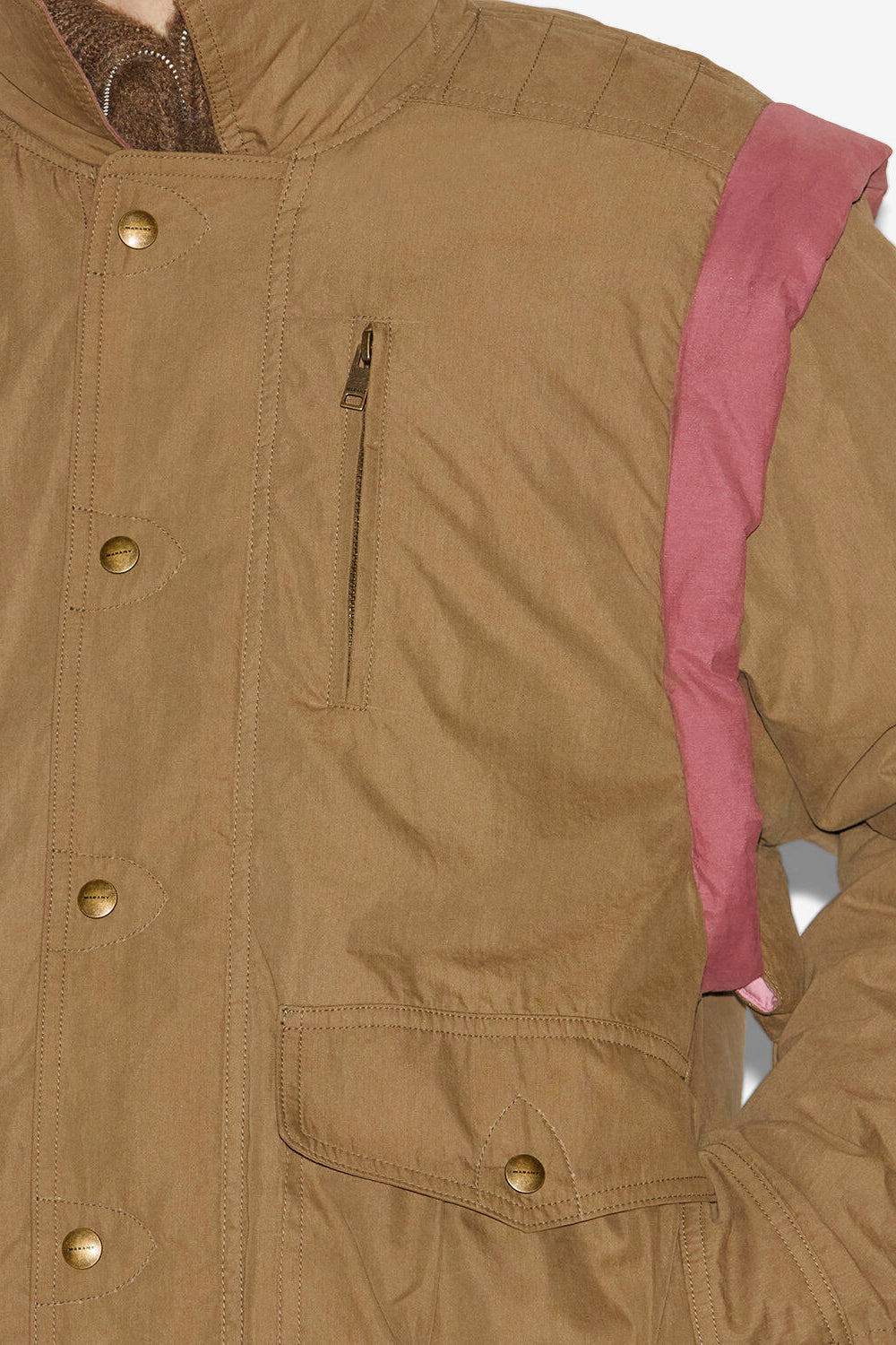 Chaqueta dilwen lisa de algodón - Caqui - Man - 3