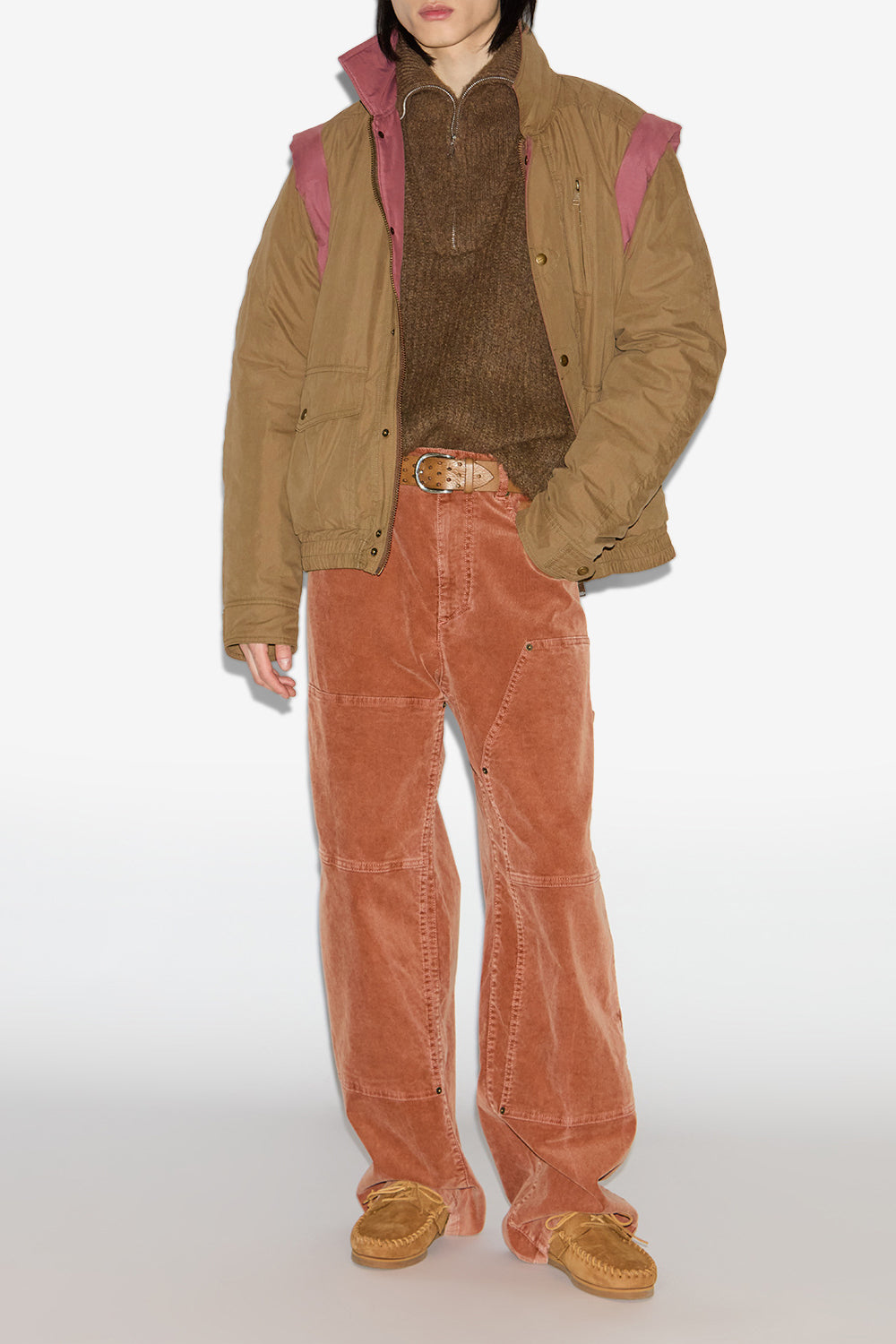 Chaqueta dilwen lisa de algodón - Caqui - Man - 2