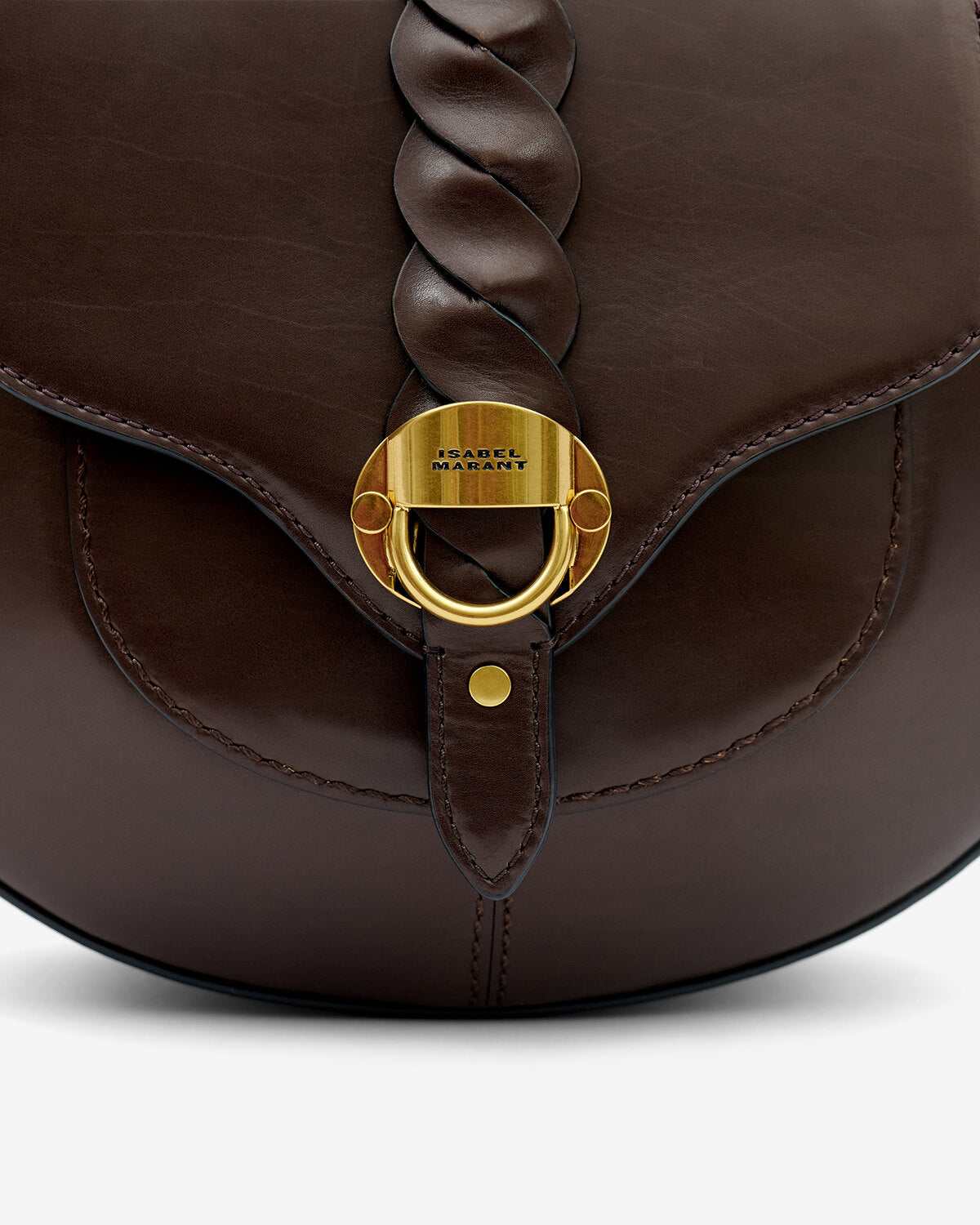 Bolso bandolera altay small de cuero - Chocolate - Woman - 3