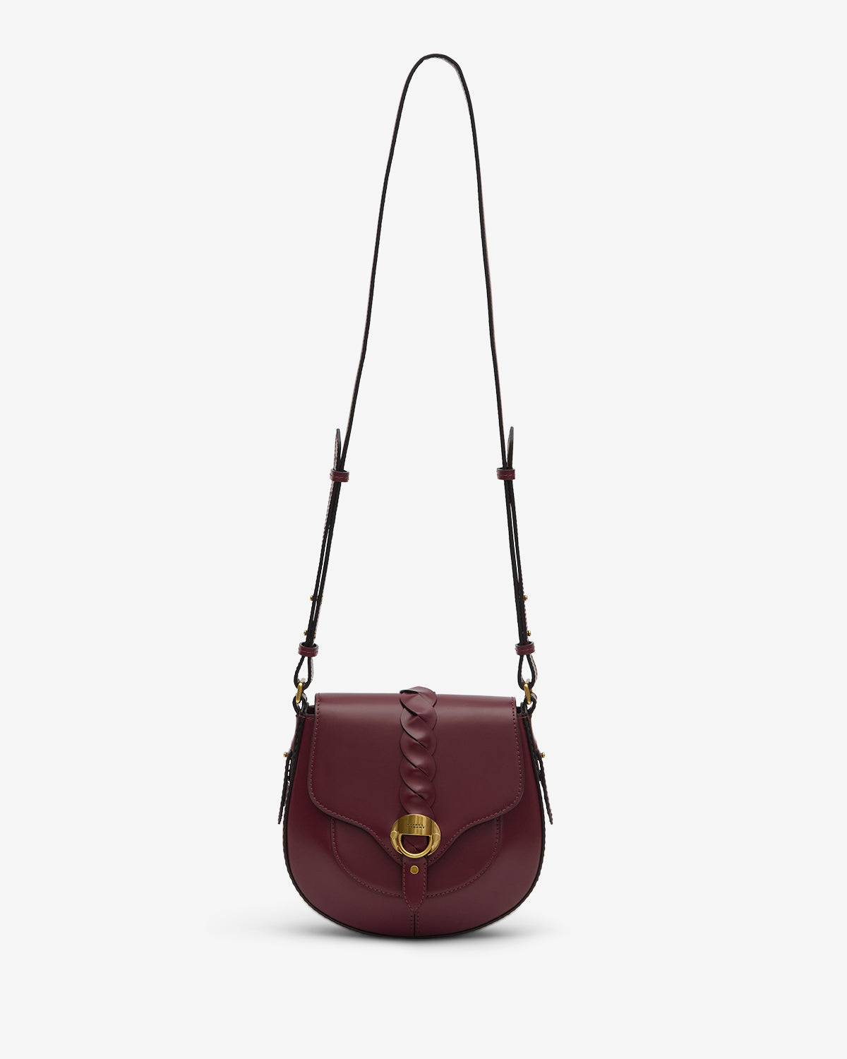 Altay small leather shoulder bag - Burgundy - Woman - 6