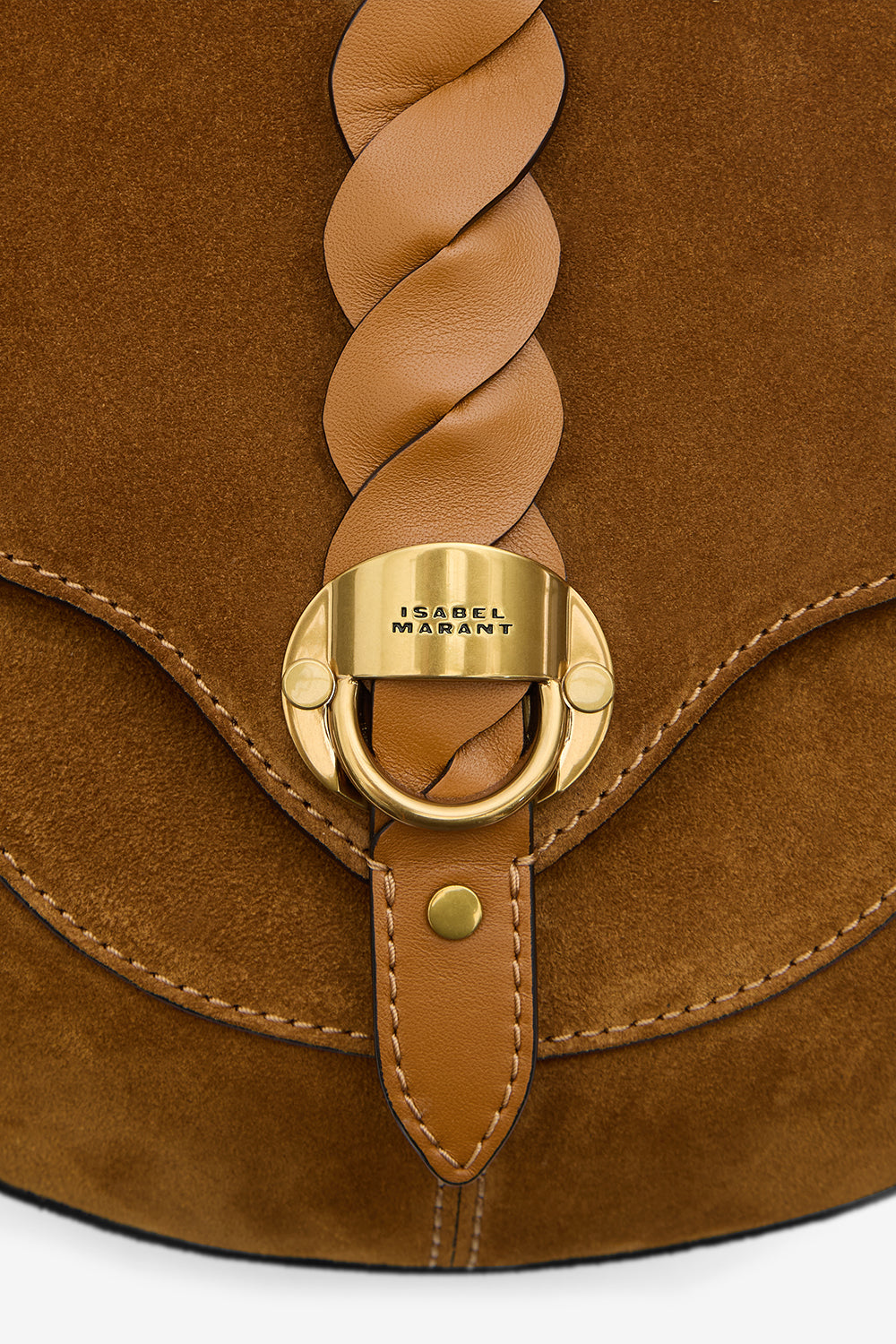Altay 스웨이드 가죽 스몰 숄더백 - Cognac - Woman - 4